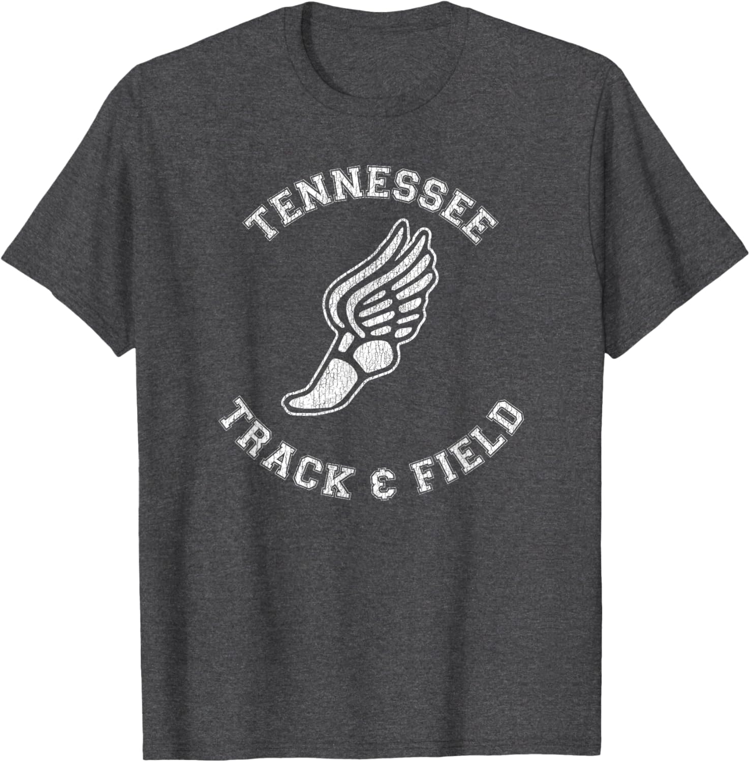 Tennessee Track and Field Retro Classic 80s Distressed T-Shirt - 15