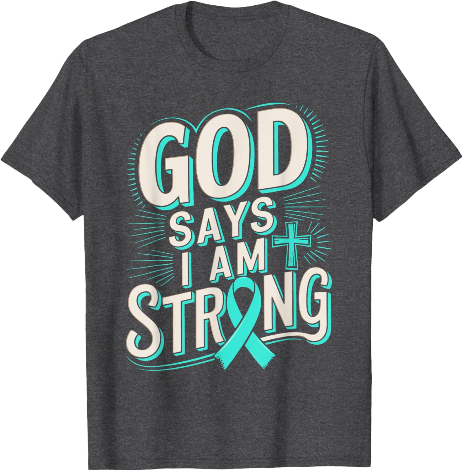 God Says I'm Strong Survivor Dysautonomia Awareness T-Shirt for Supporters - 2