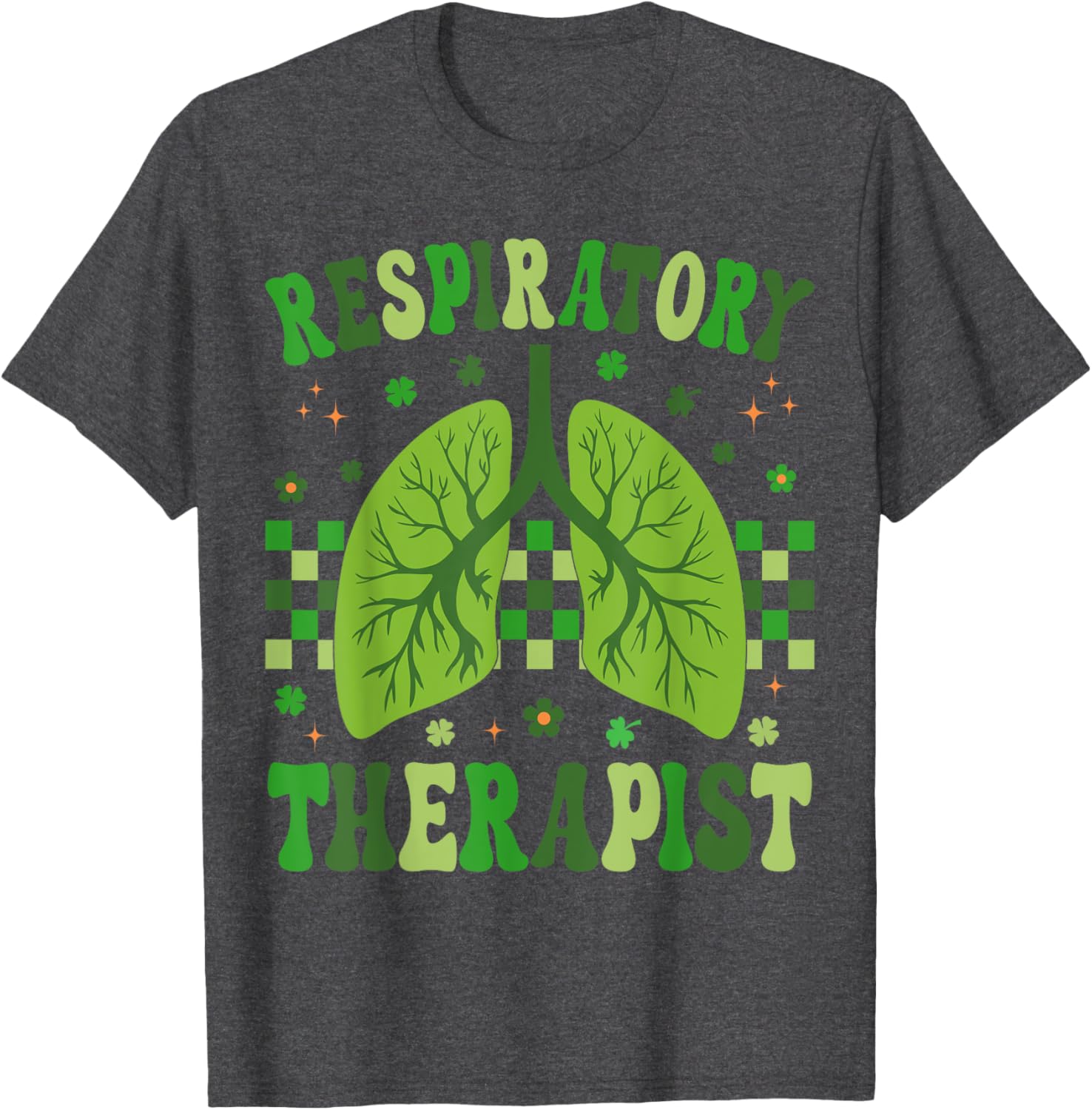 Groovy St Patrick's Day T-Shirt for Respiratory Therapy Nurses - 5