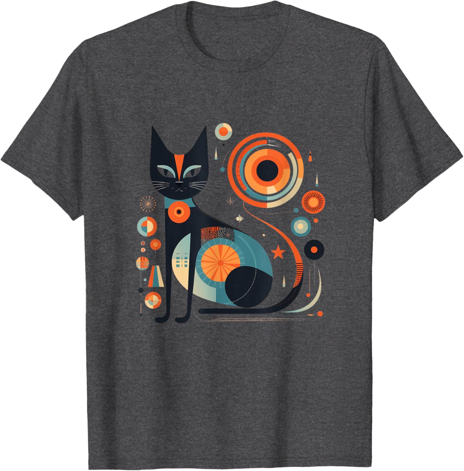 Vintage Retro Atomic Cat T-Shirt for Men, Women, and Kids - 12