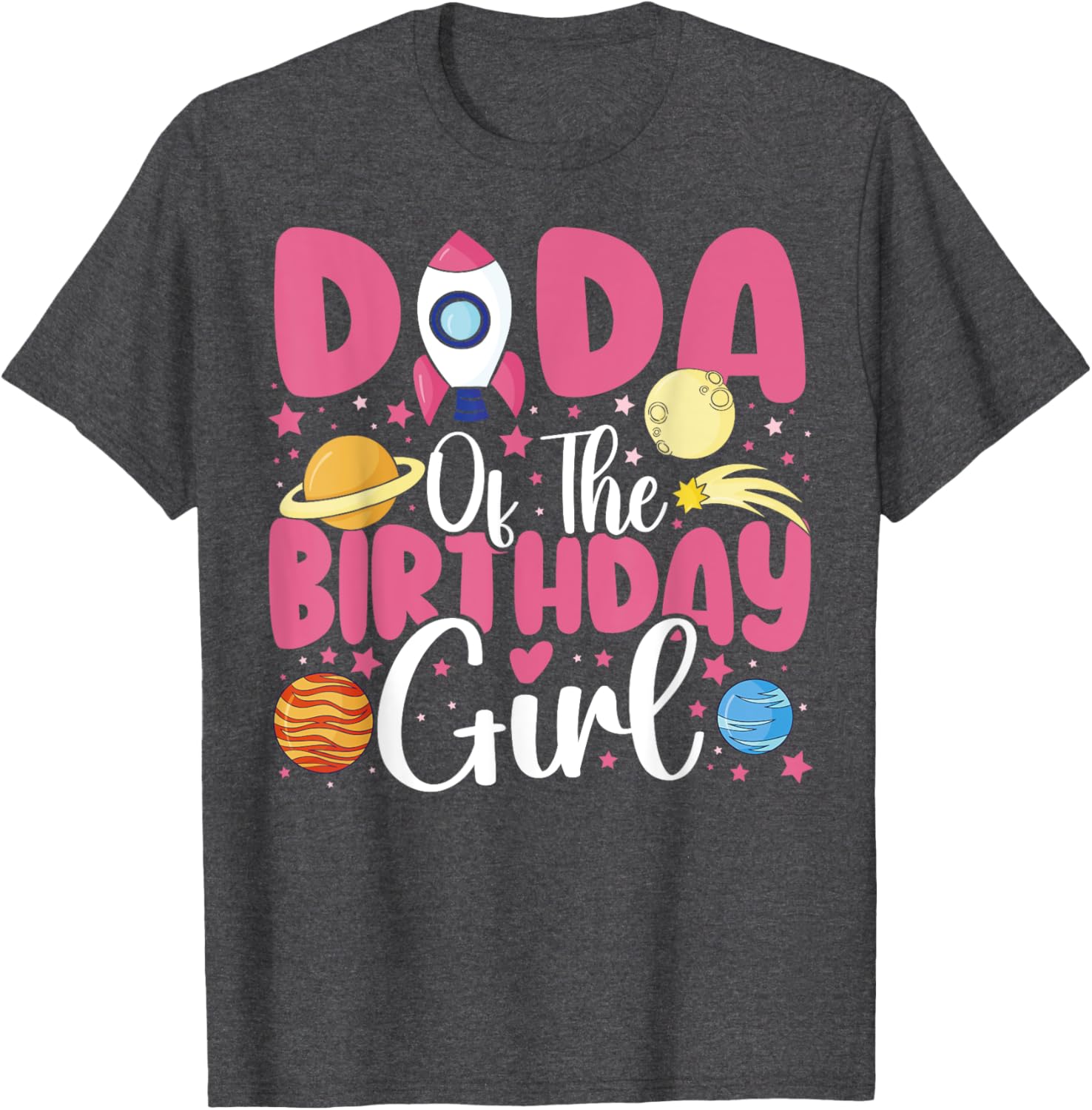 Birthday Girl Astronaut Family T-Shirt for Fun Celebrations - 22