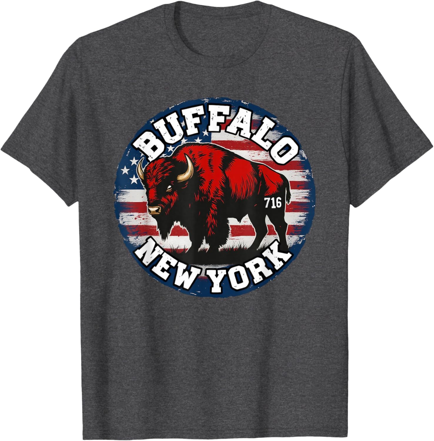 Buffalo New York Bison 716 Area Code Pride T-Shirt for WNY Fans - 16