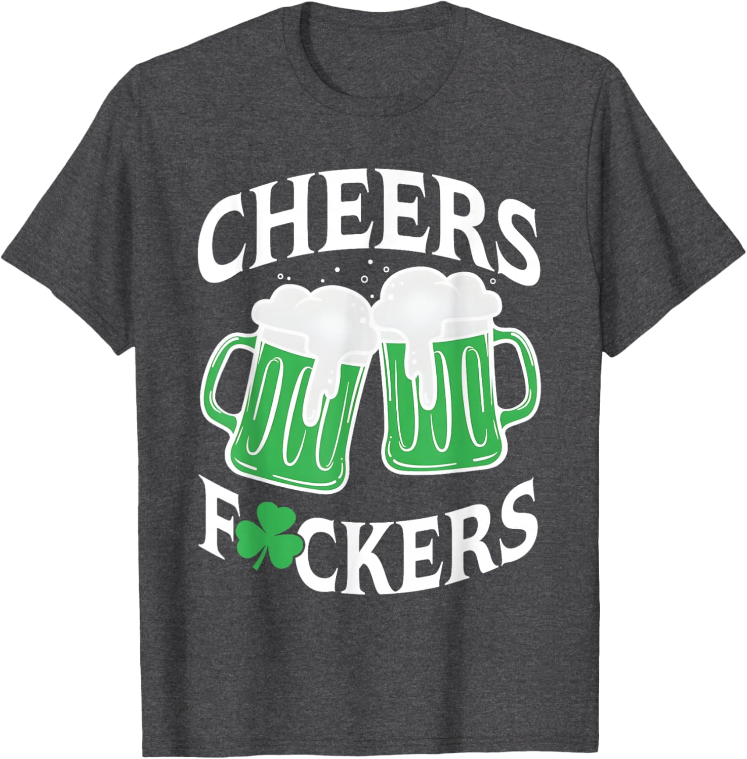 Funny St Patricks Day T-Shirt Cheers Shamrock Design for Party Fun - 27