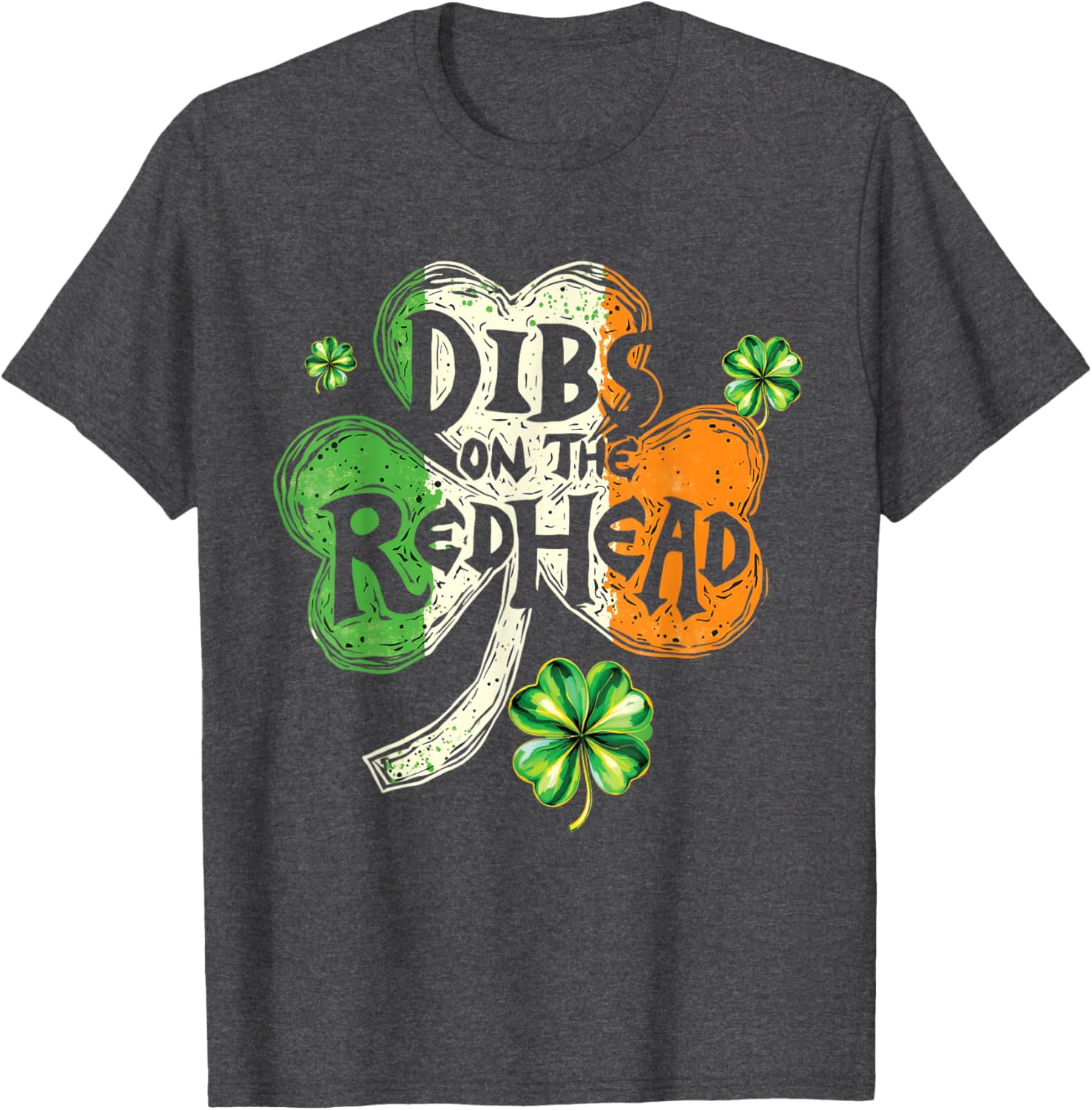 Dibs on the Redhead St Patrick's Day Shamrock T-Shirt for Women - 22