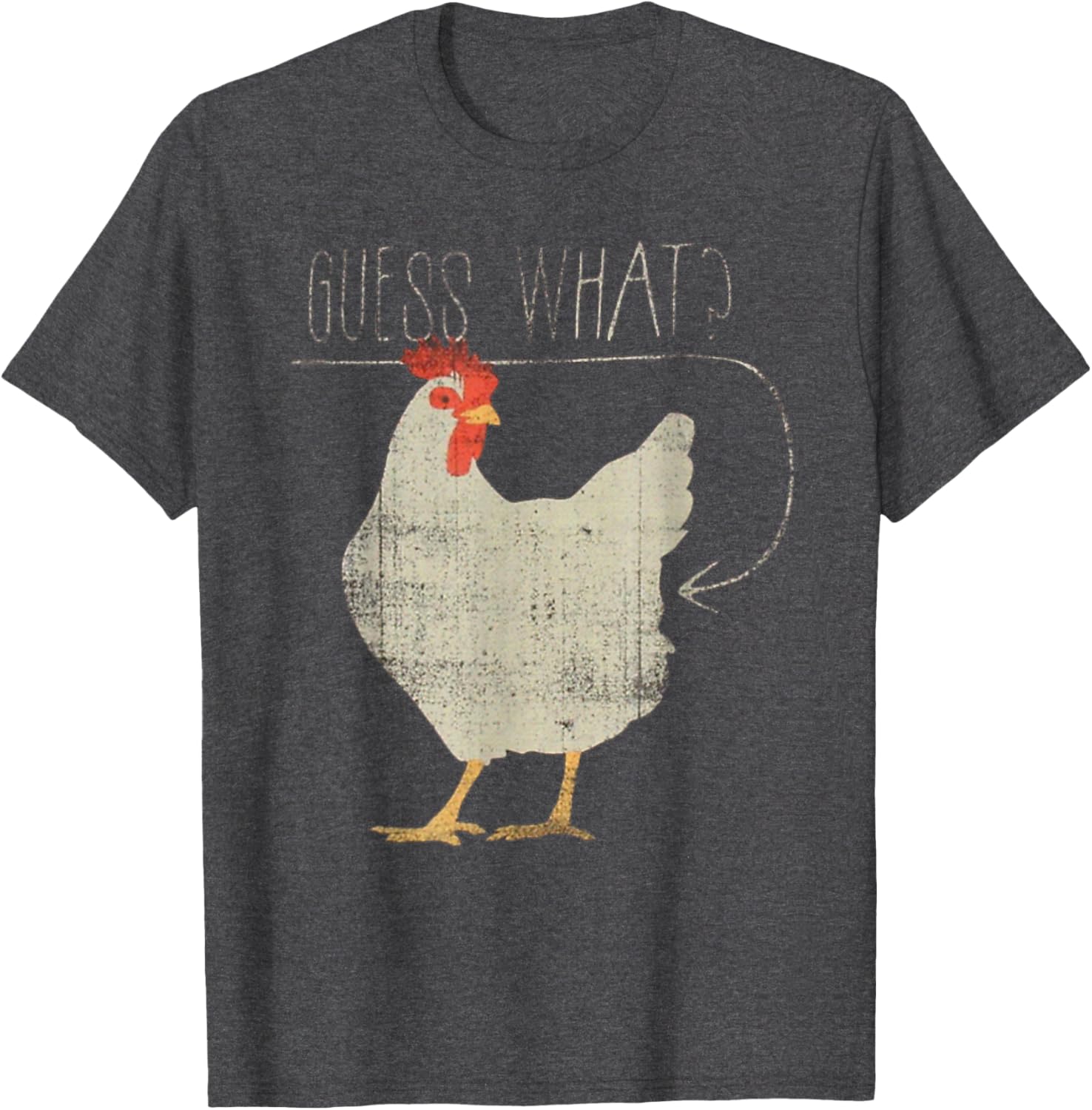 Funny Chicken Meme T-Shirt Guess What Chicken Butt Humor Apparel - 12