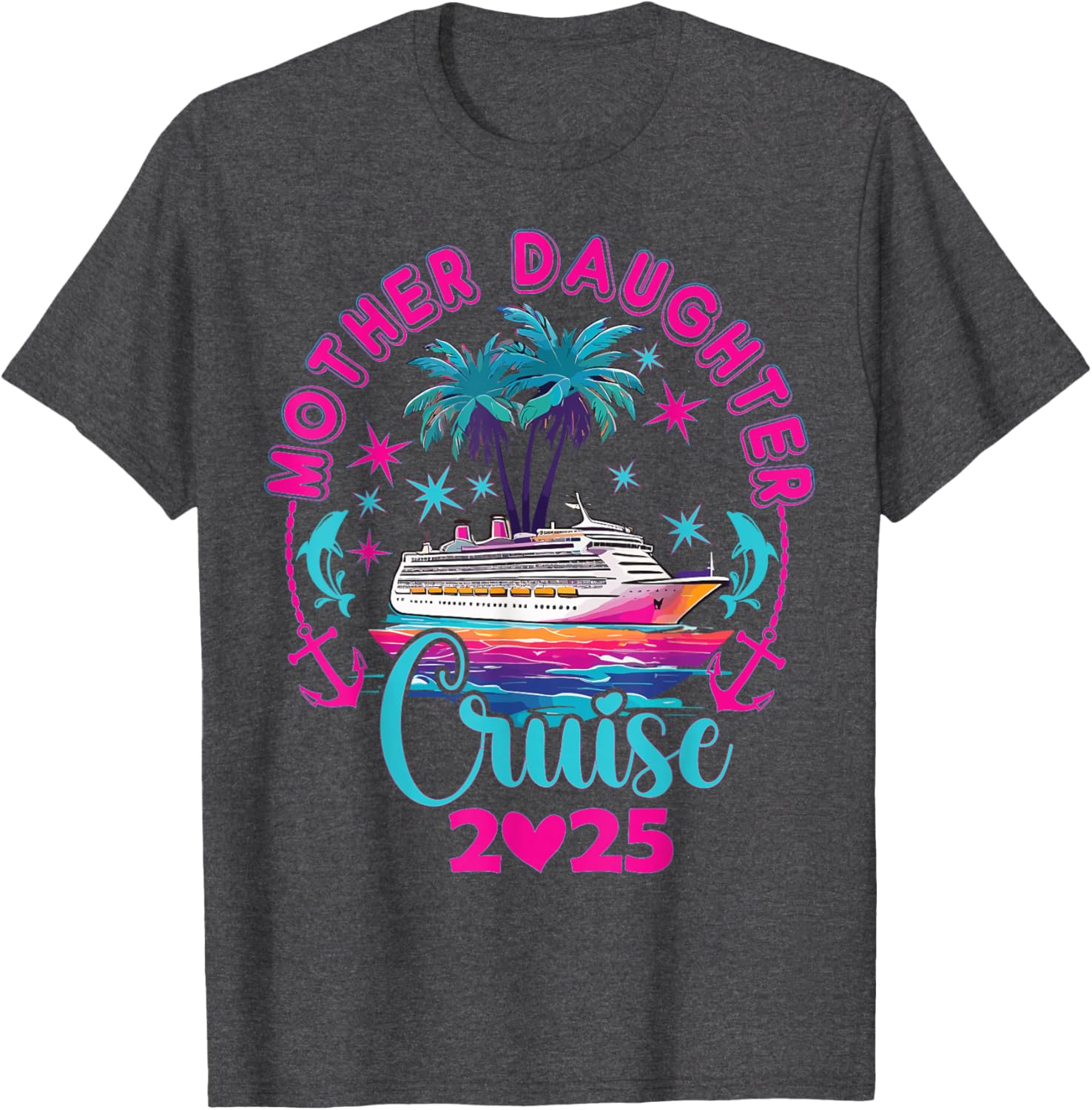 Mother Daughter Cruise Matching T-Shirt 2025 Family Style Adventure - 7