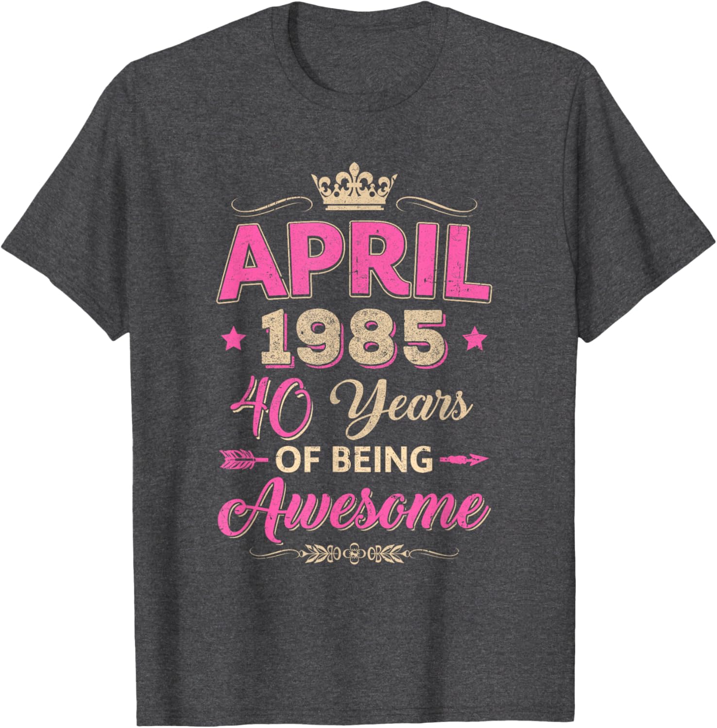 April 1985 40th Birthday T-Shirt Retro Awesome Apparel for Celebrations - 8