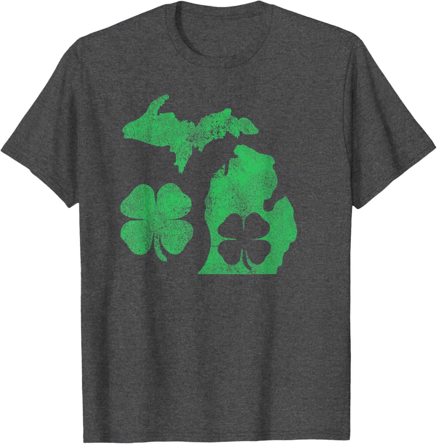 Michigan Shamrock St Patricks Day T-Shirt for Celebrating Irish Pride - 13