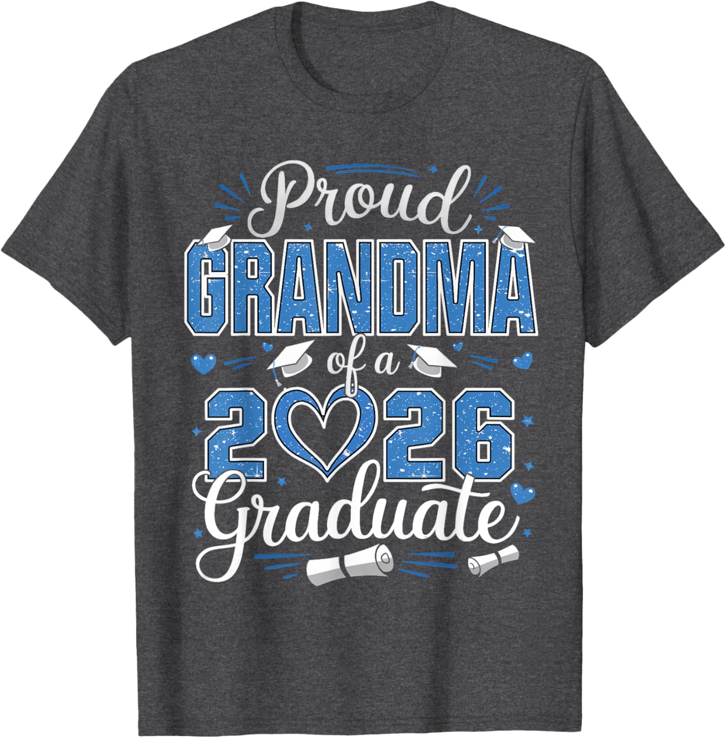 Proud Grandma Class of 2026 Graduate Senior T-Shirt for Grandma - 21