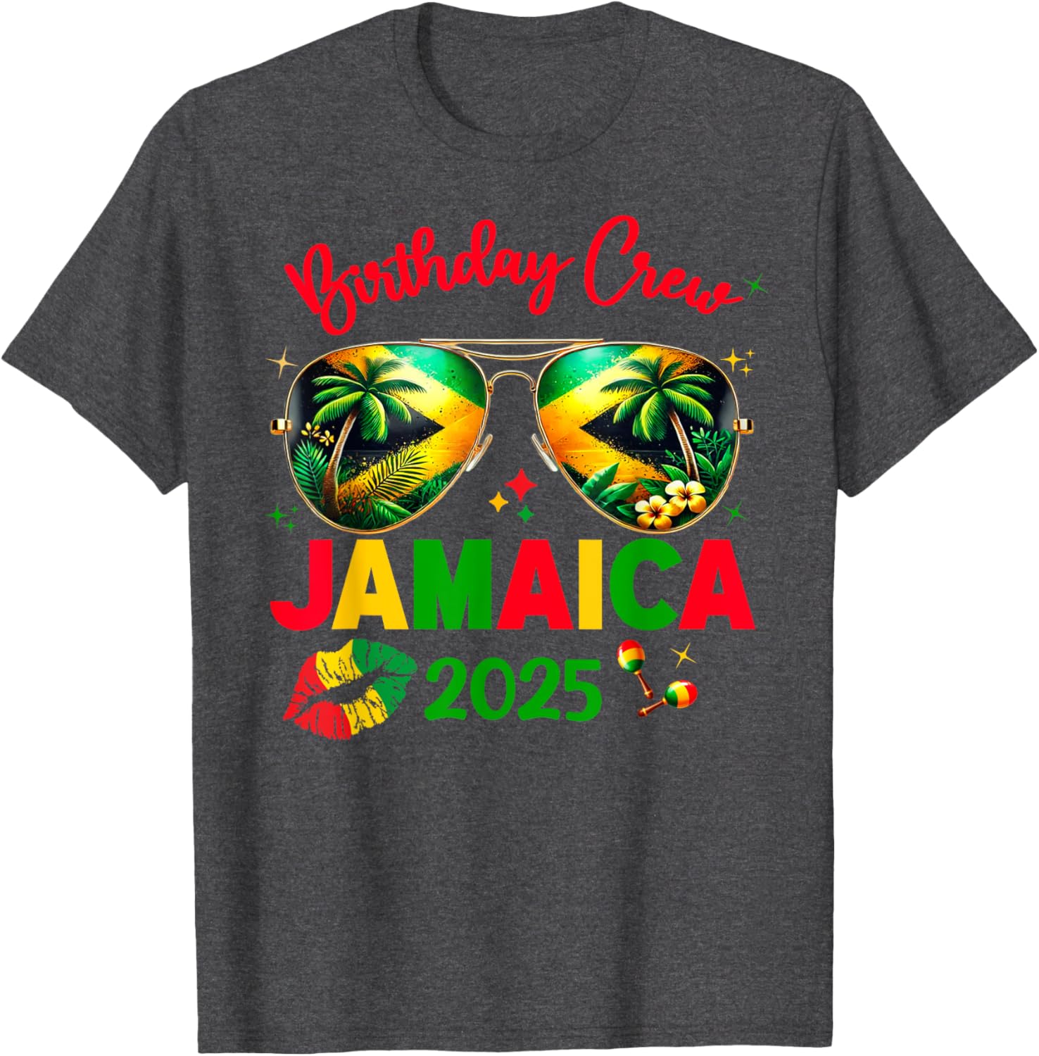50th Birthday Girl Queen Jamaica Vacation Matching T-Shirt Outfit - 2