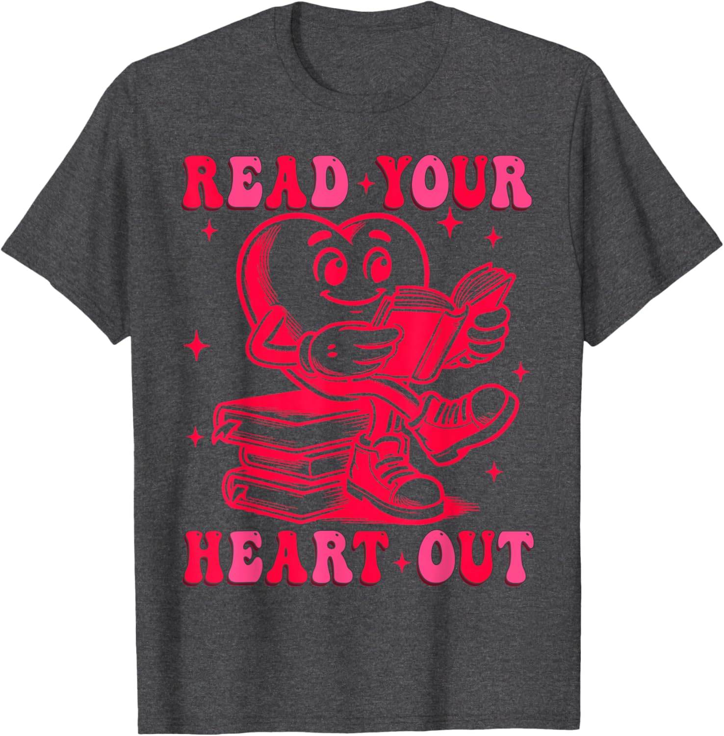 Read Your Heart Out Valentine's Day T-Shirt for Book Lovers - 11