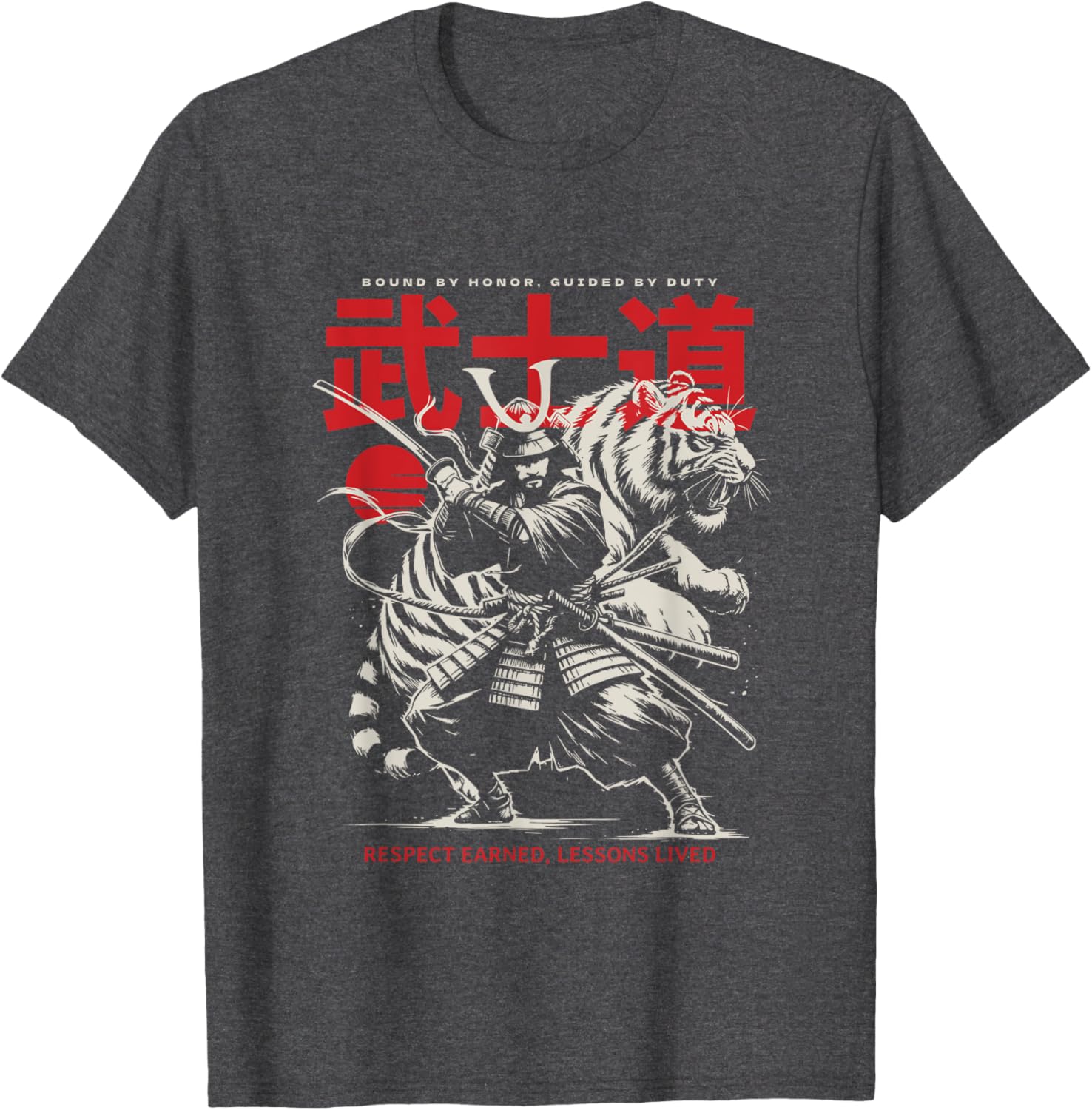 Samurai Tiger Bushido Oni Ronin Warrior T-Shirt for Unique Style - 8