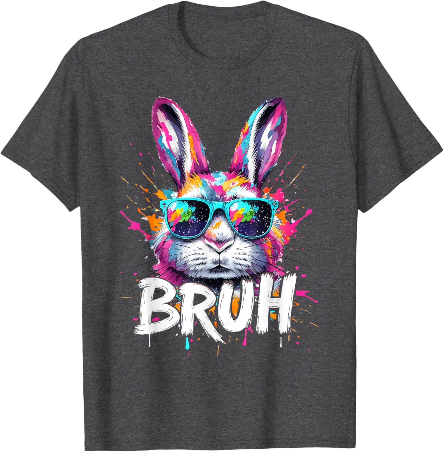 Funny Colorful Easter Bunny Eggs T-Shirt for Boys and Kids - 16