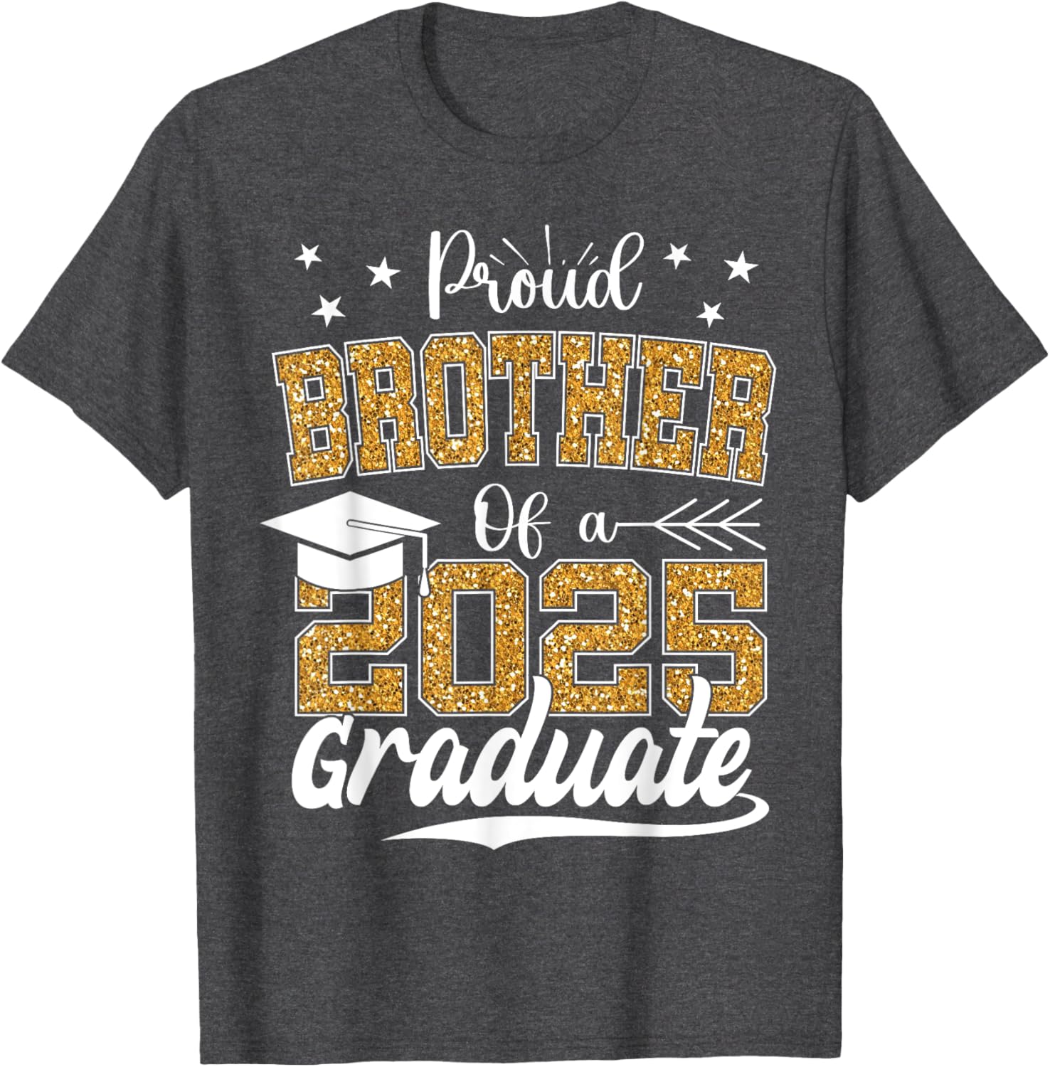 Proud Brother Class of 2025 Graduation T-Shirt for Celebrating Seniors - 2