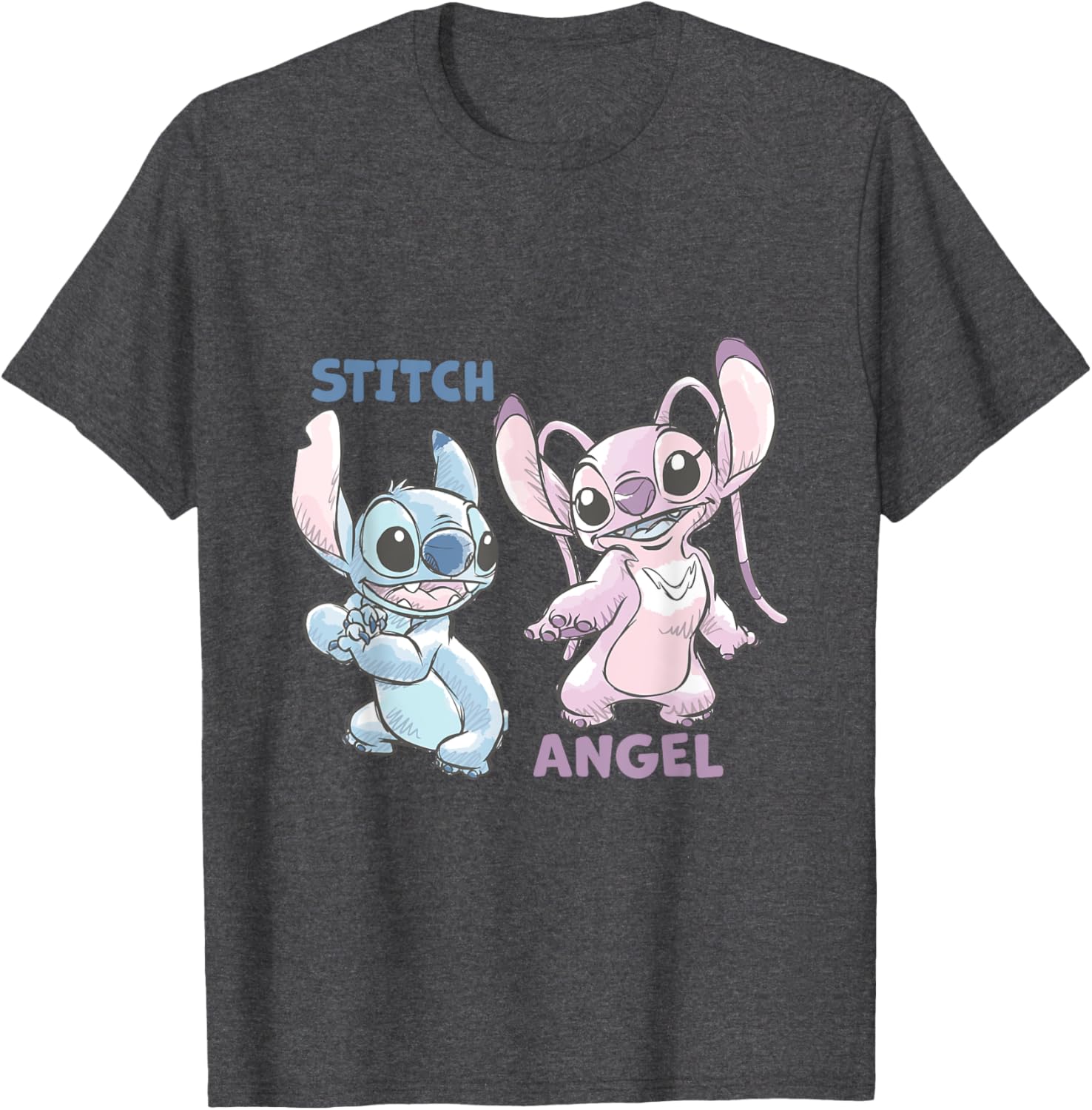 Disney Lilo and Stitch Moments T-Shirt featuring Angel and Stitch Design - 9