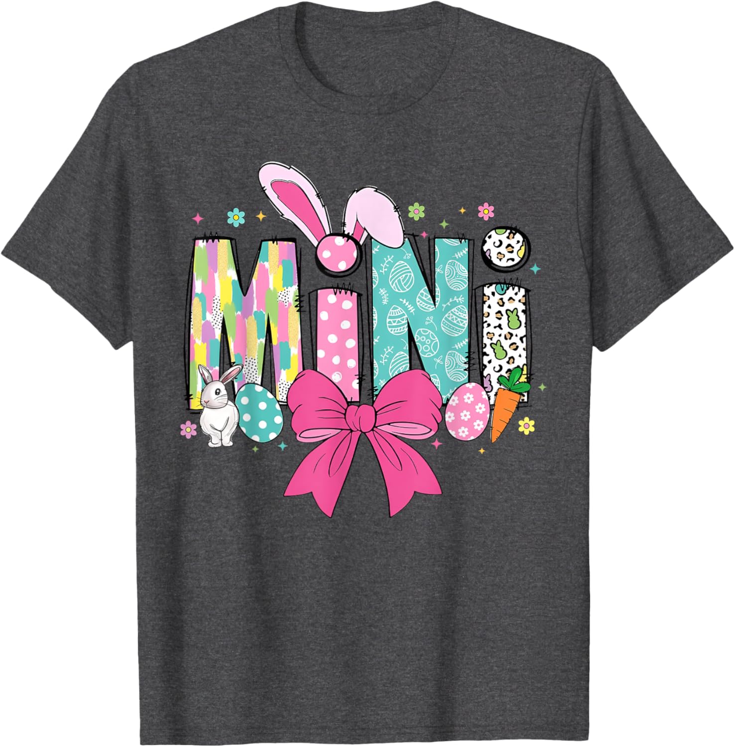 Adorable Mama Bunny Easter T-Shirt for Matching Family Celebrations - 19