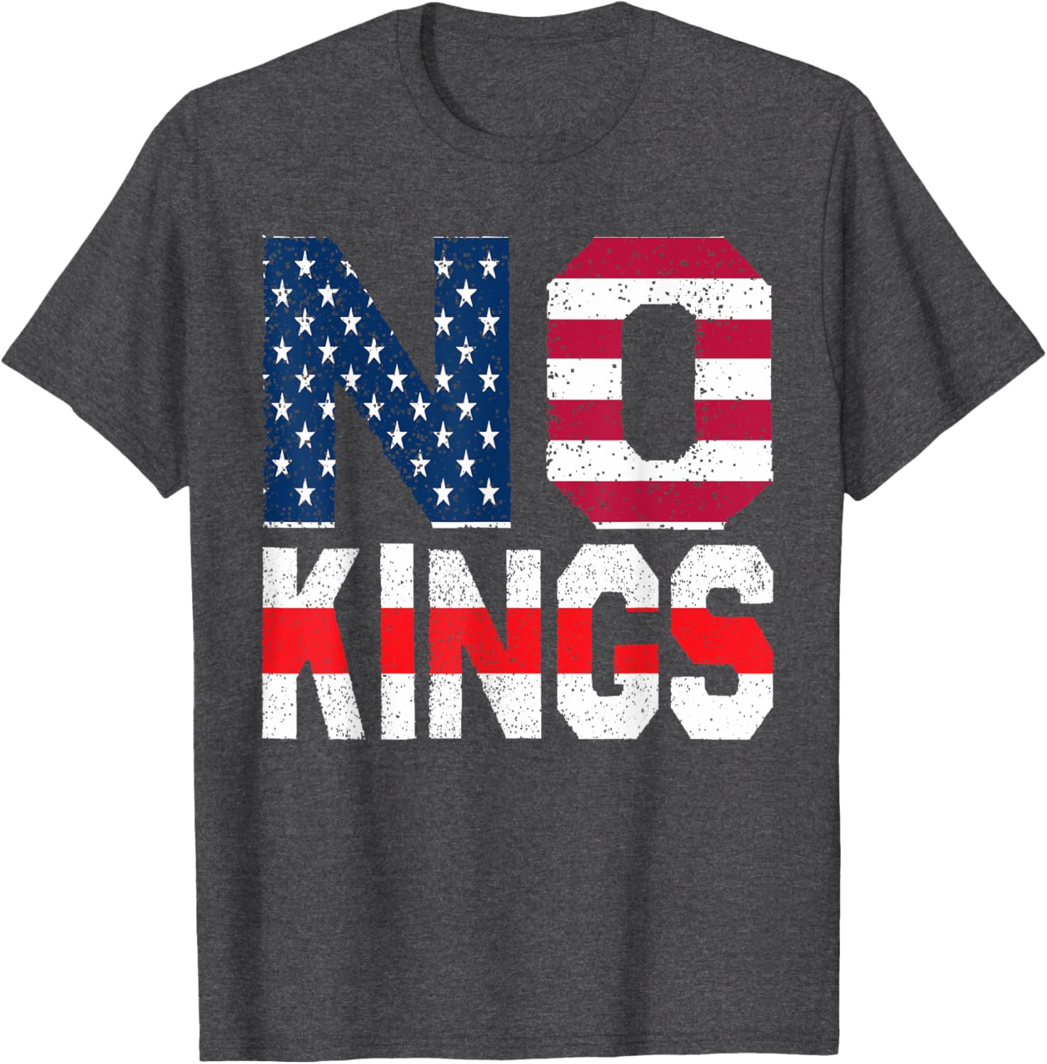 No Kings Flag Proud T-Shirt for Freedom Lovers - Comfortable Cotton Tee - 1