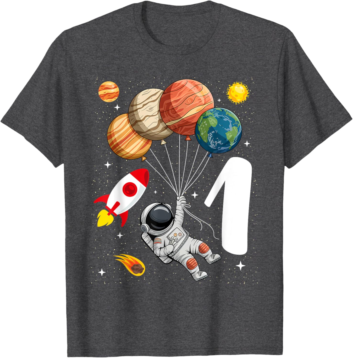 Adorable 1st Birthday Astronaut T-Shirt for Boys and Girls - 6