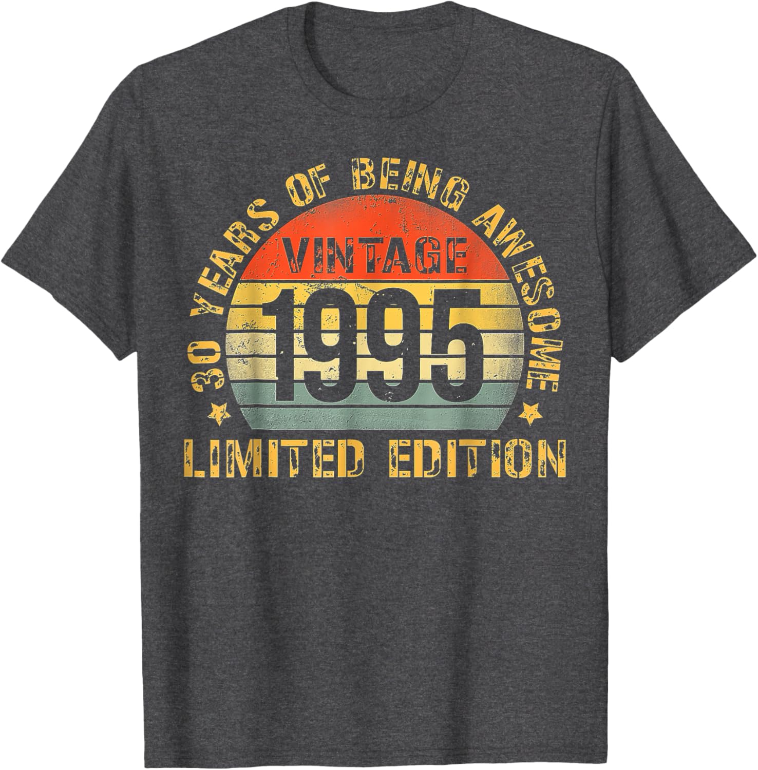 30th Birthday T-Shirt for Men Born in 1995 - Perfect Celebration Gift - 2