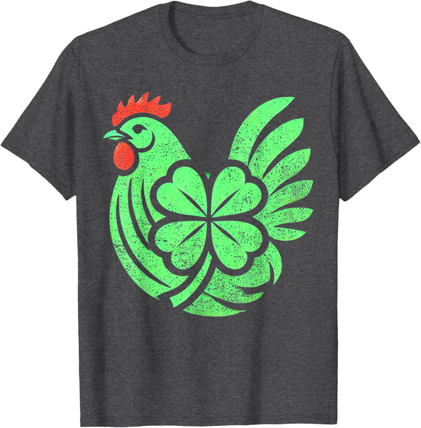 Cute Chicken Hen Shamrock St. Patrick's Day T-Shirt for Festive Fun - 2