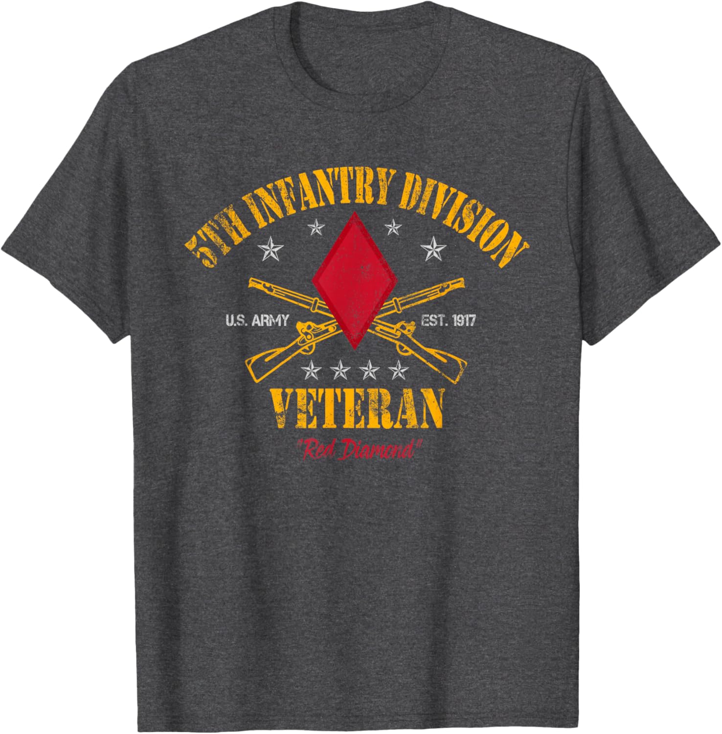 5th Infantry Division Veteran T-Shirt for Veterans Day - Military Apparel - 9