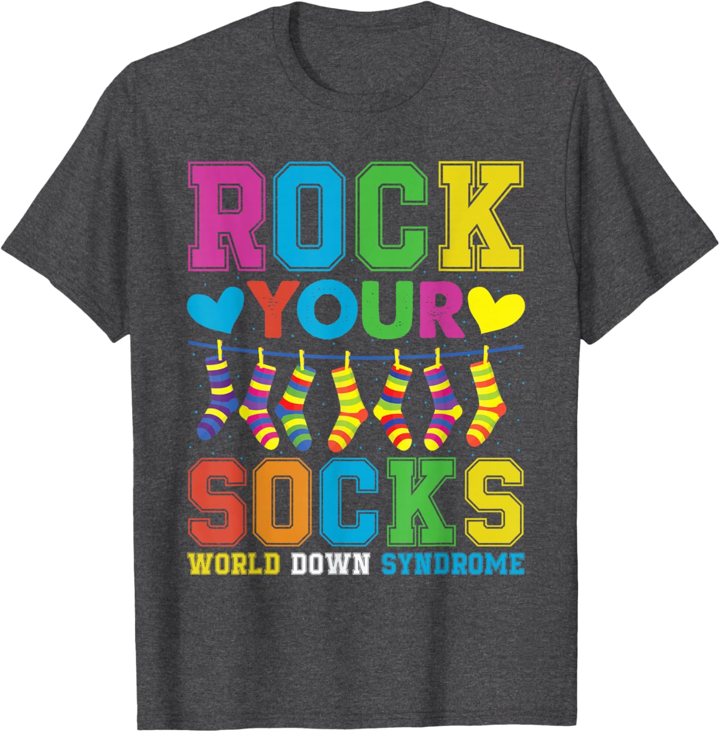 Rock Your Socks Down Syndrome Awareness T-Shirt for Kids 2025 - 14