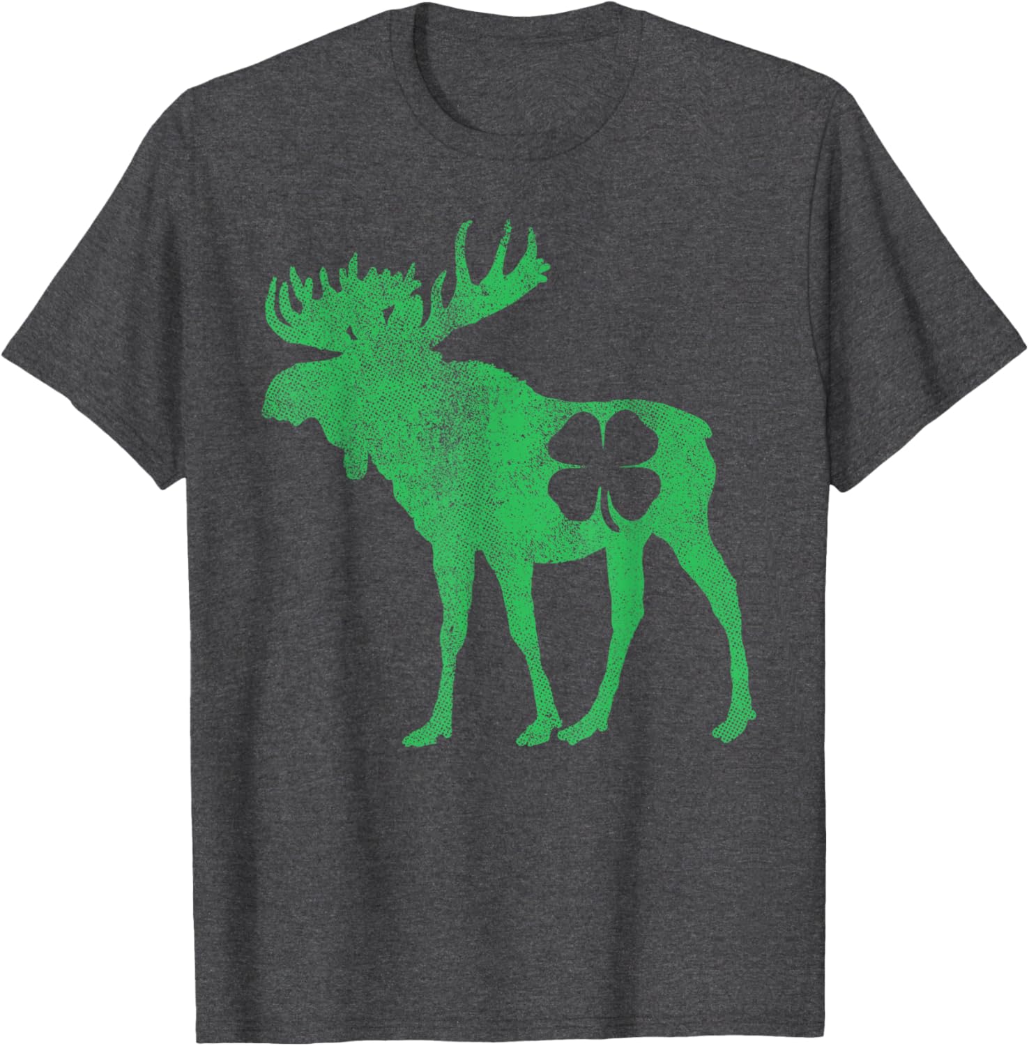 Funny Moose Shamrock St Patricks Day T-Shirt for Irish Celebration - 29