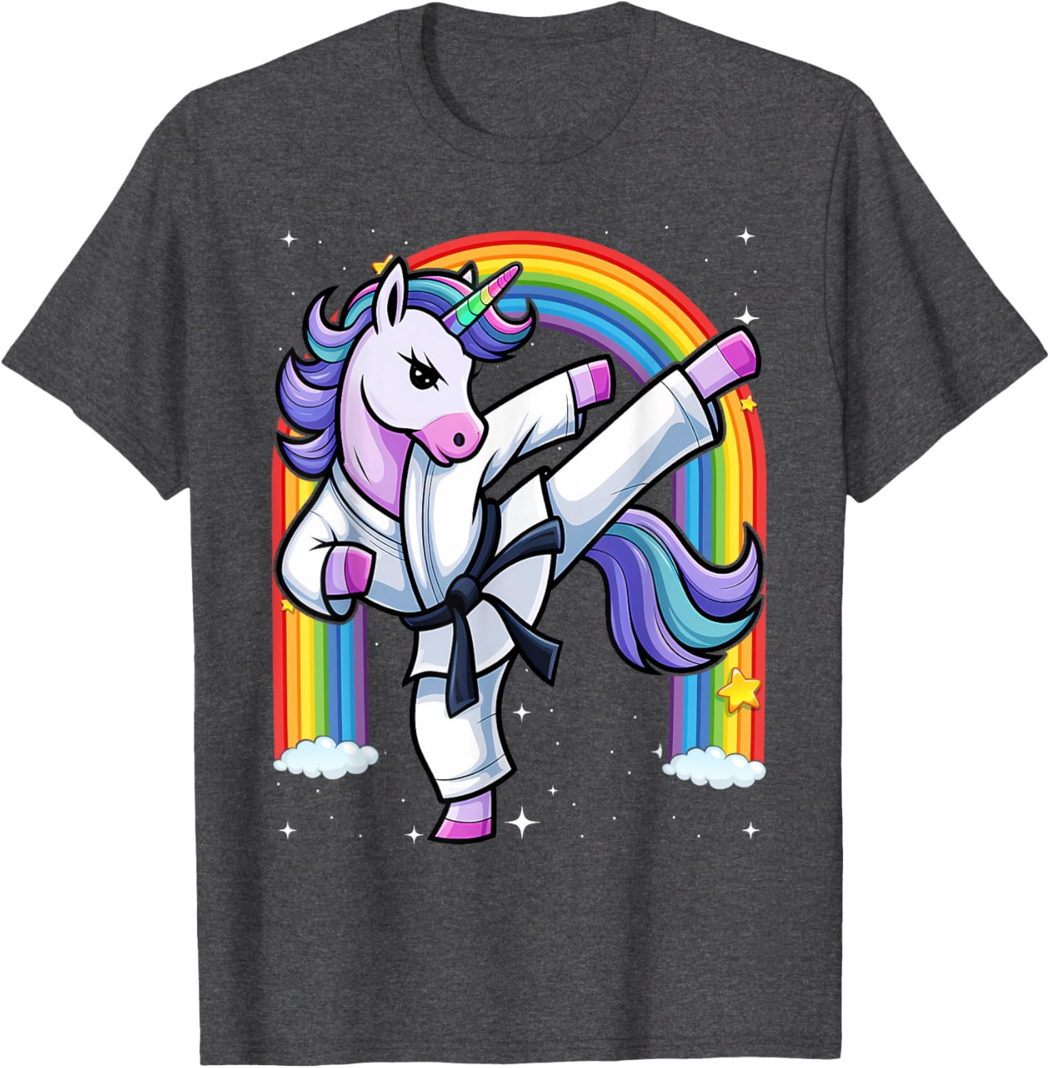 Funny Unicorn Karate Girl Taekwondo T-Shirt for Martial Arts Fans - 9
