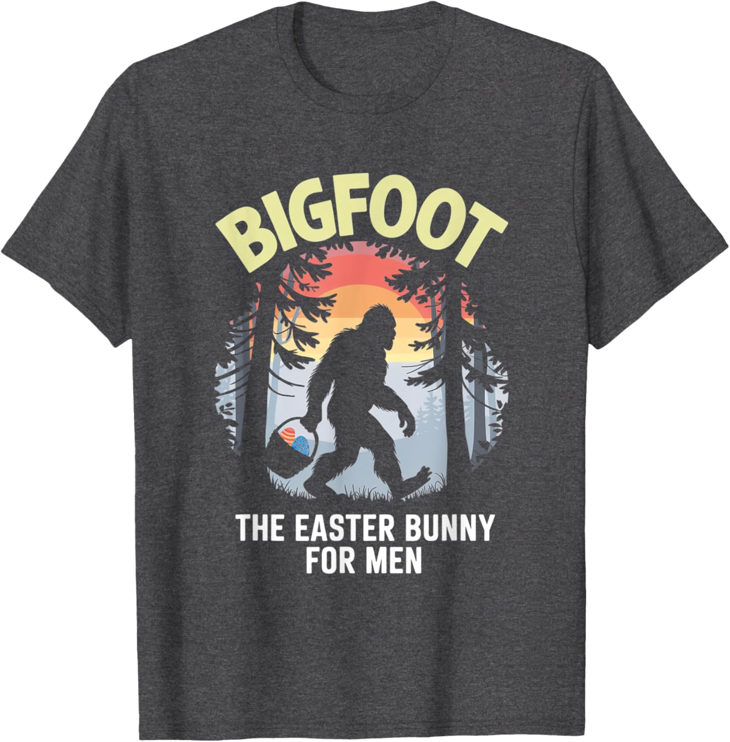 Bigfoot Easter Bunny T-Shirt for Men Fun Apparel Gift Idea - 15