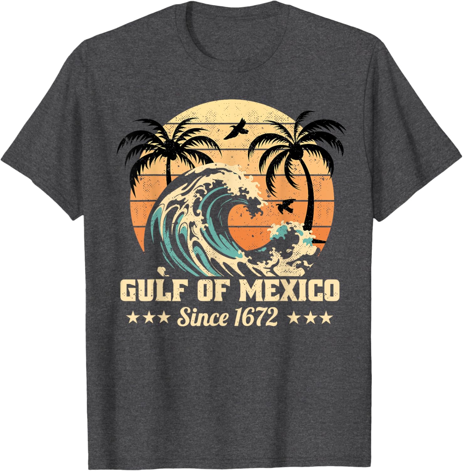 Vintage Gulf of Mexico T-Shirt Since 1672 Stylish and Unique Apparel - 7