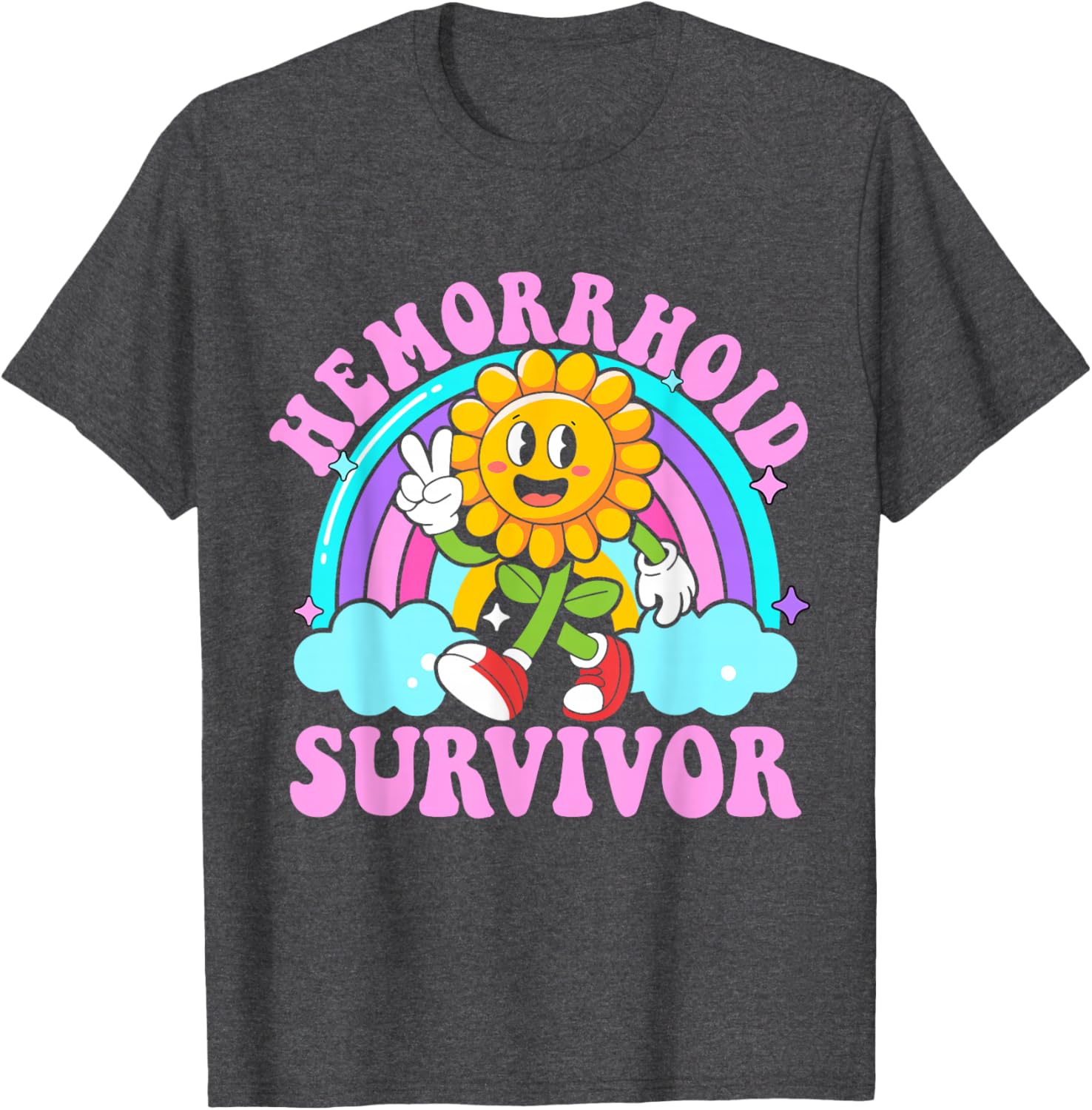 Funny Hemorrhoid Survivor Y2K Meme T-Shirt - Sarcastic Humor Apparel - 15