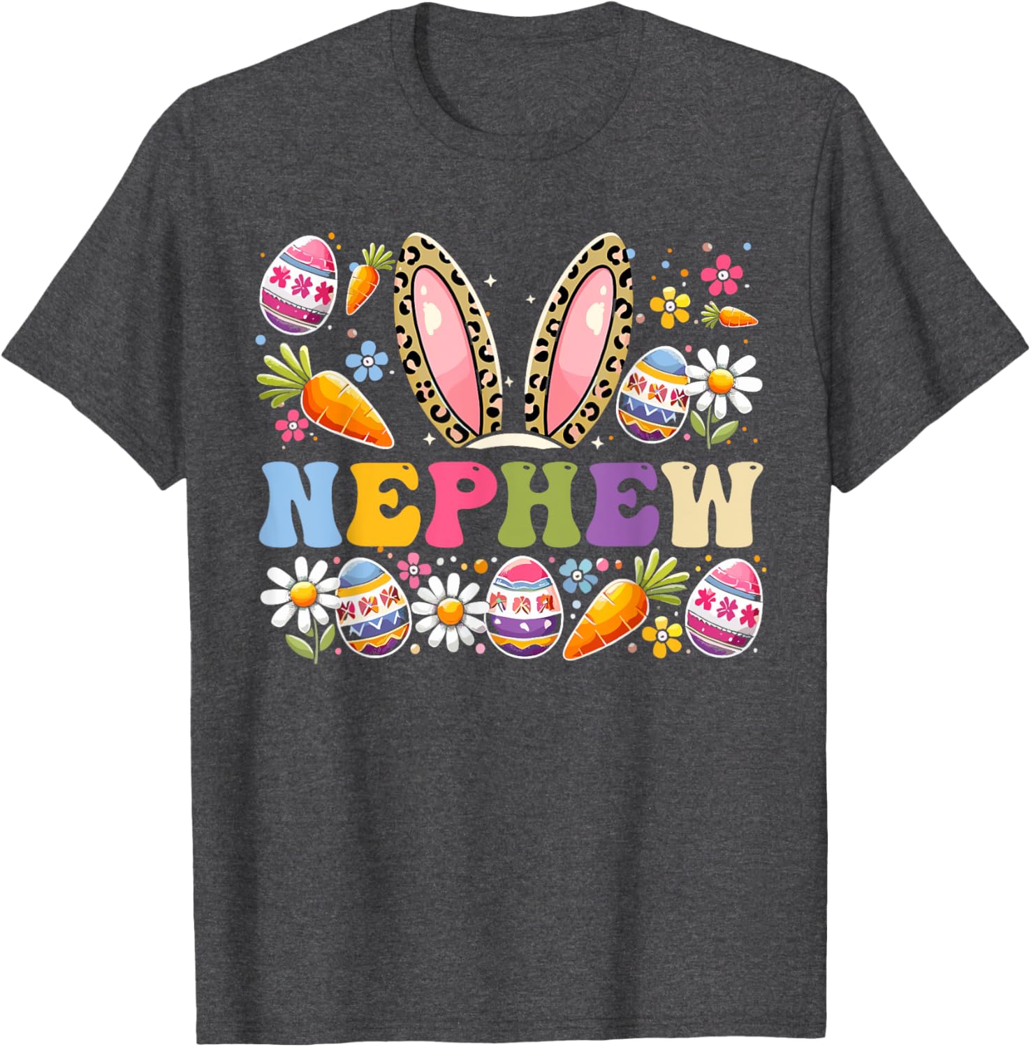 Cute Nephew Easter Rabbit Ears T-Shirt Perfect for Easter Celebrations - 11
