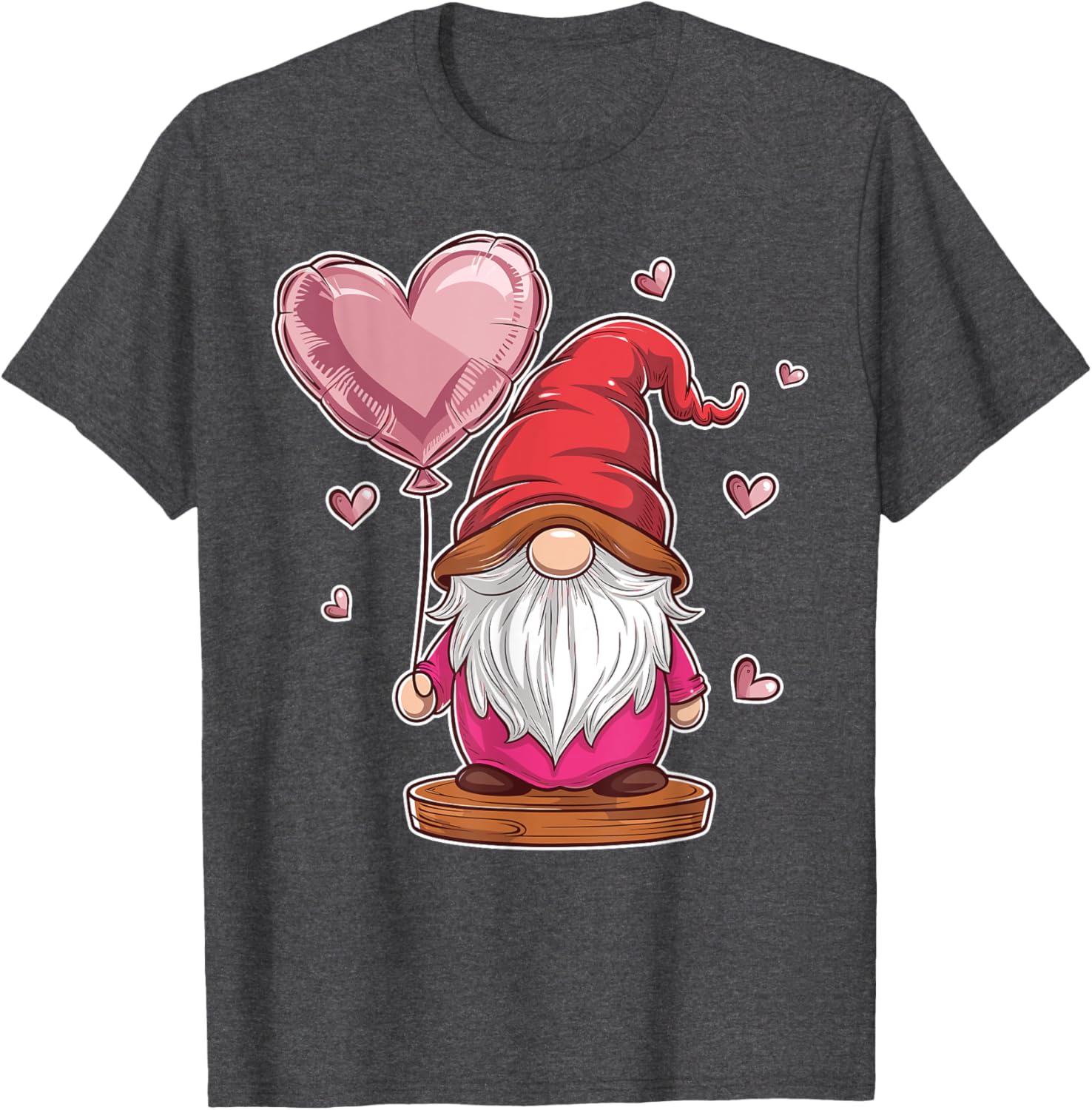 Gnome Valentine's Day Love Heart Kids T-Shirt for Fun and Style - 4