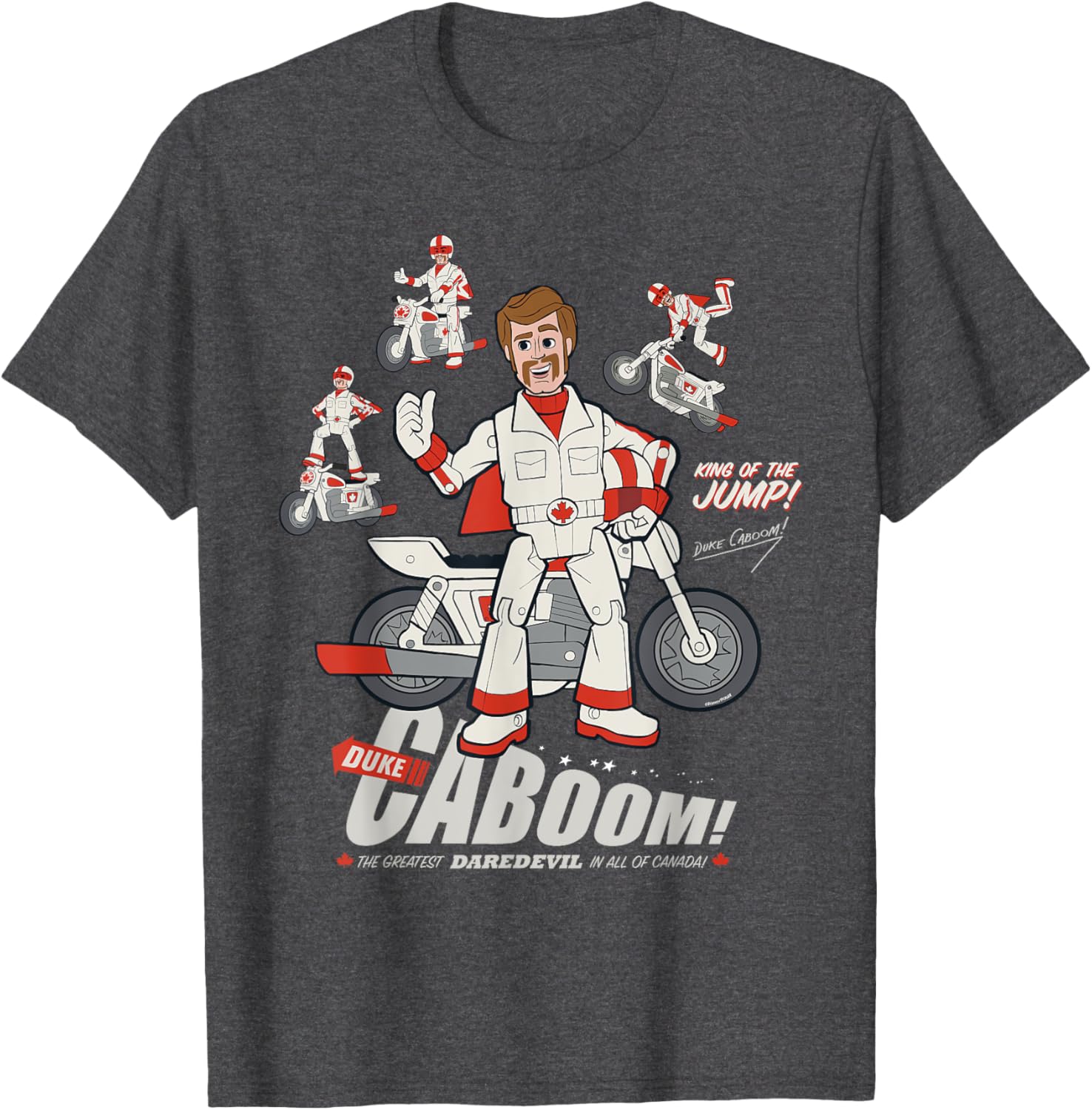 Disney Pixar Toy Story Duke Caboom Stuntman Fun Graphic T-Shirt - 21