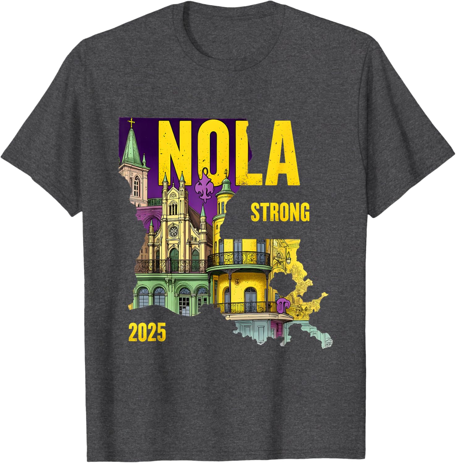 New Orleans Traveling Lovers Costume T-Shirt We Stand NOLA Strong - 24