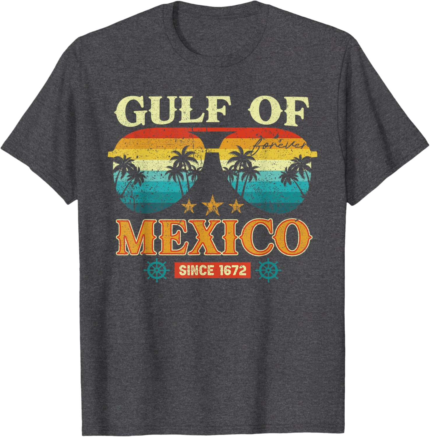 Gulf of Mexico Vintage T-Shirt Retro Style Clothing for Beach Lovers - 18