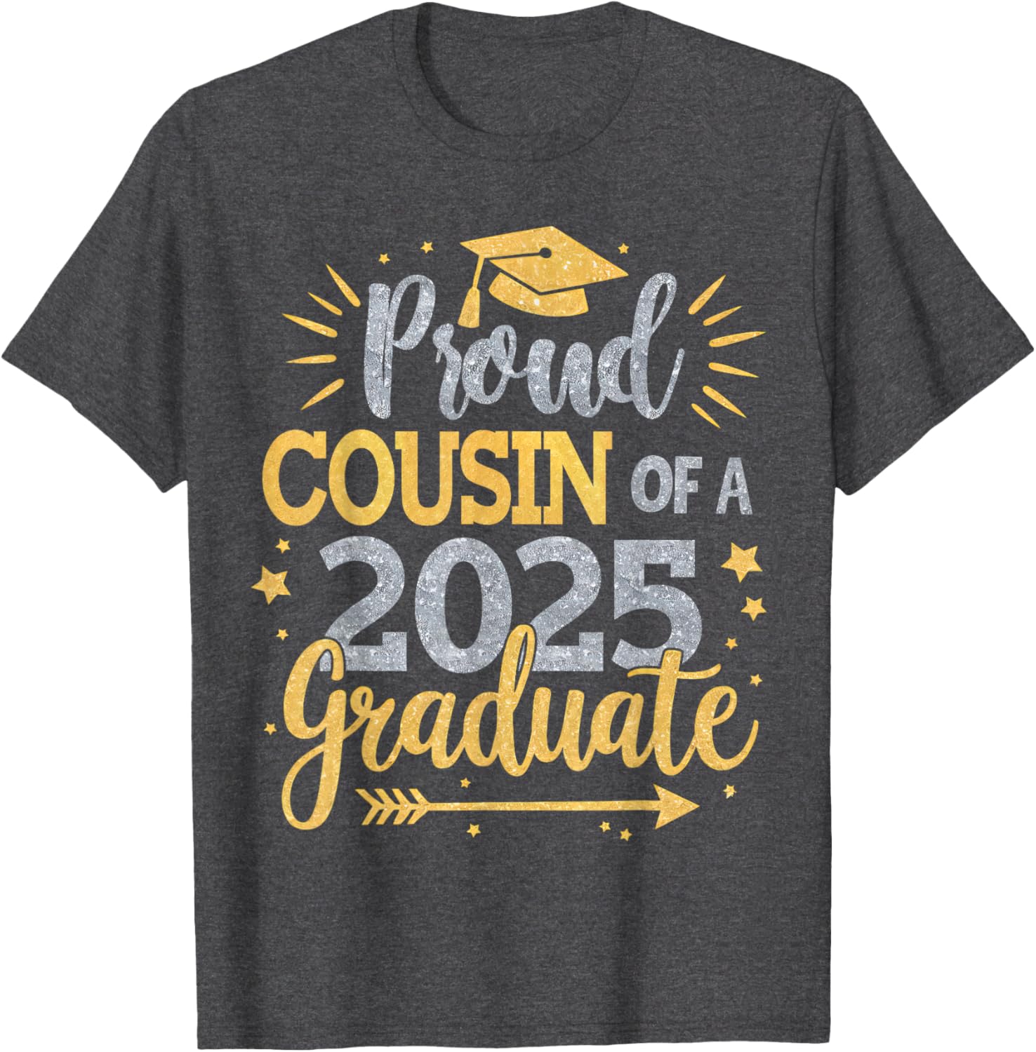 Proud Cousin of Class of 2025 Graduate T-Shirt for Seniors - 14