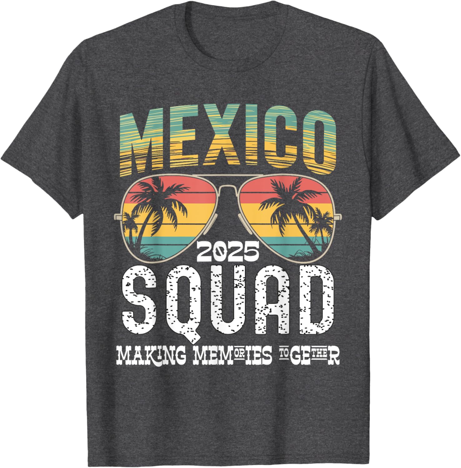 Mexico 2025 Squad Family Vacation Matching T-Shirt Tropical Vibes - 4