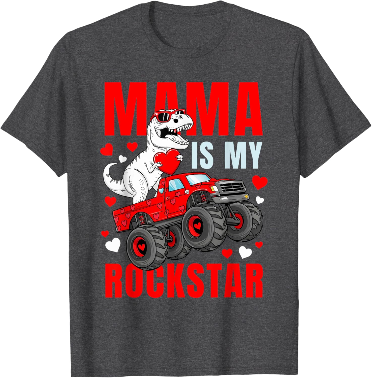 Mama Is My Rockstar Dinosaur T-Shirt Cute Love Mom Apparel - 16