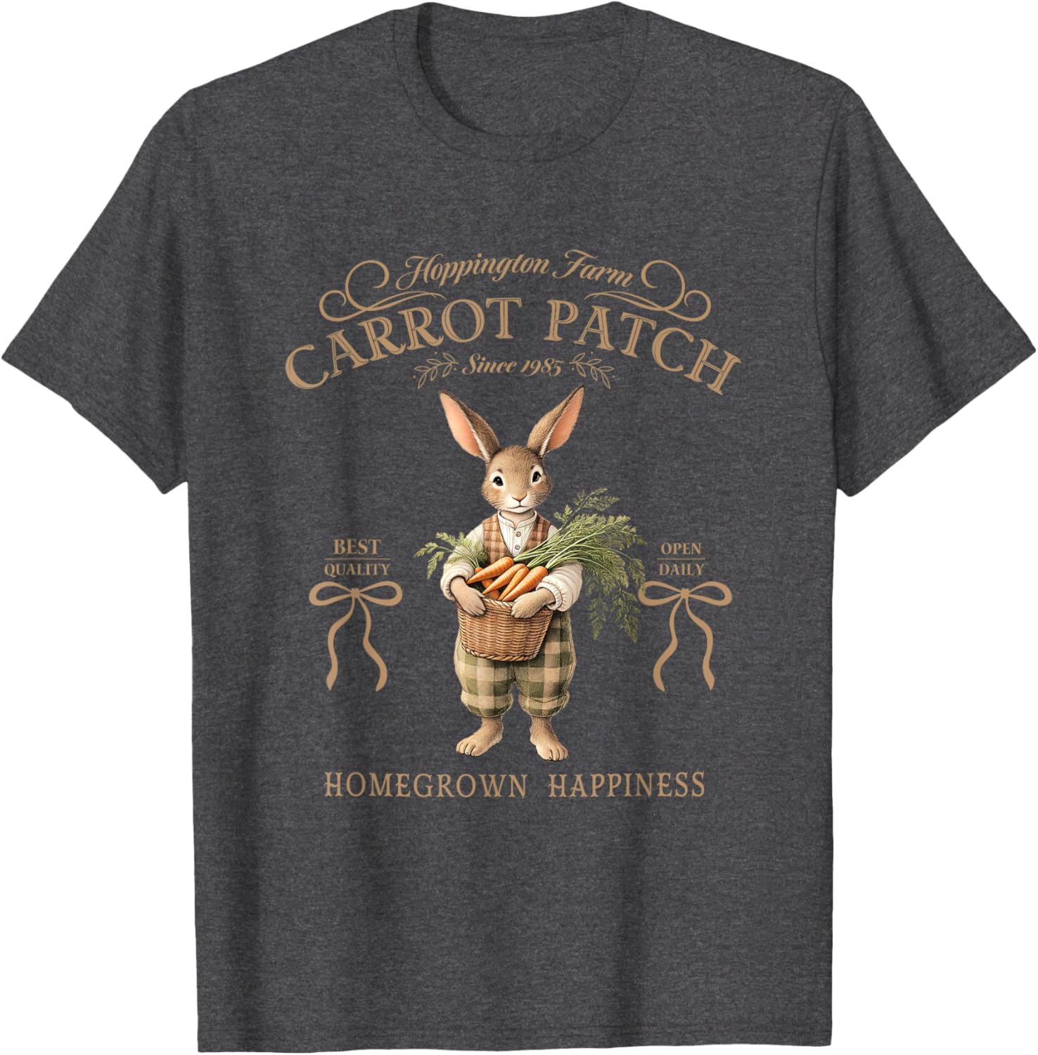 Hoppington Farm Carrot Patch Happy T-Shirt for Garden Lovers - 21