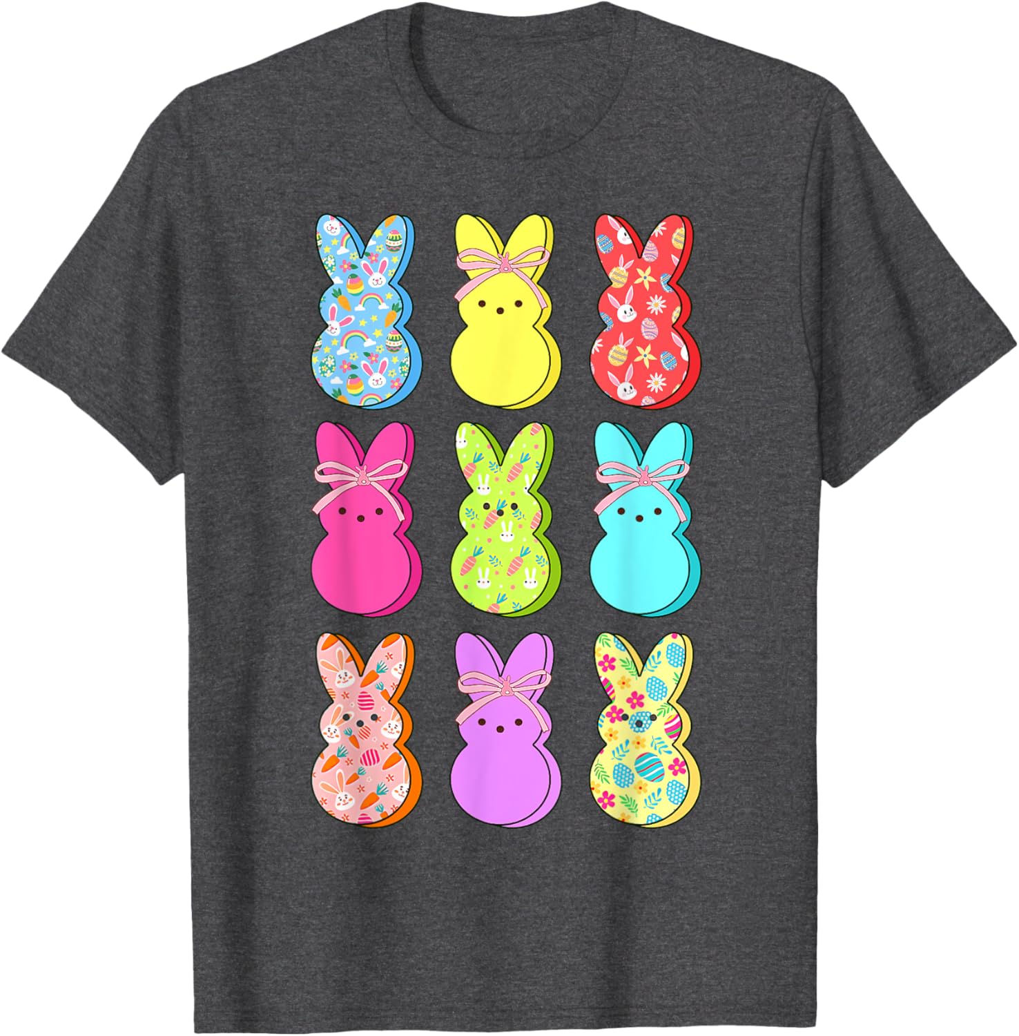 Easter Bunny Floral Bow T-Shirt for Rabbit Lovers - Perfect for Girls and Women - 19