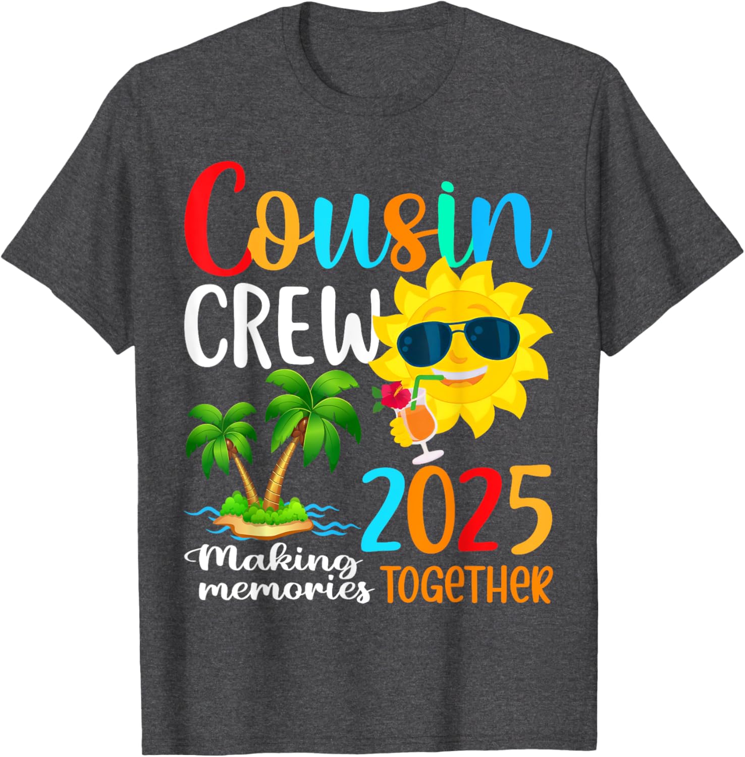 Cousin Crew 2025 Summer Beach Family Matching T-Shirt for Fun Vacations - 20