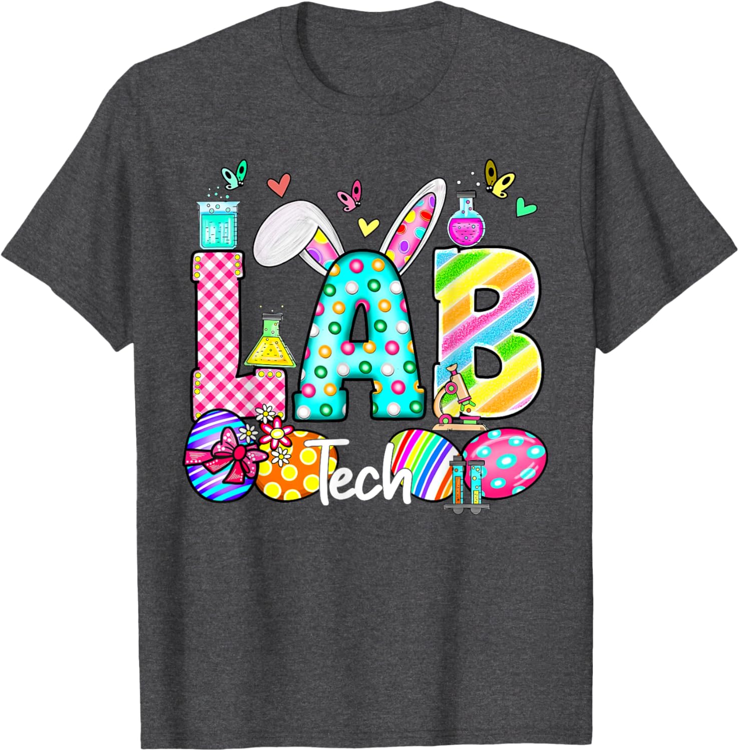 Easter Lab Tech Bunny T-Shirt for Scientists and Teachers - Fun Gift Idea - 12