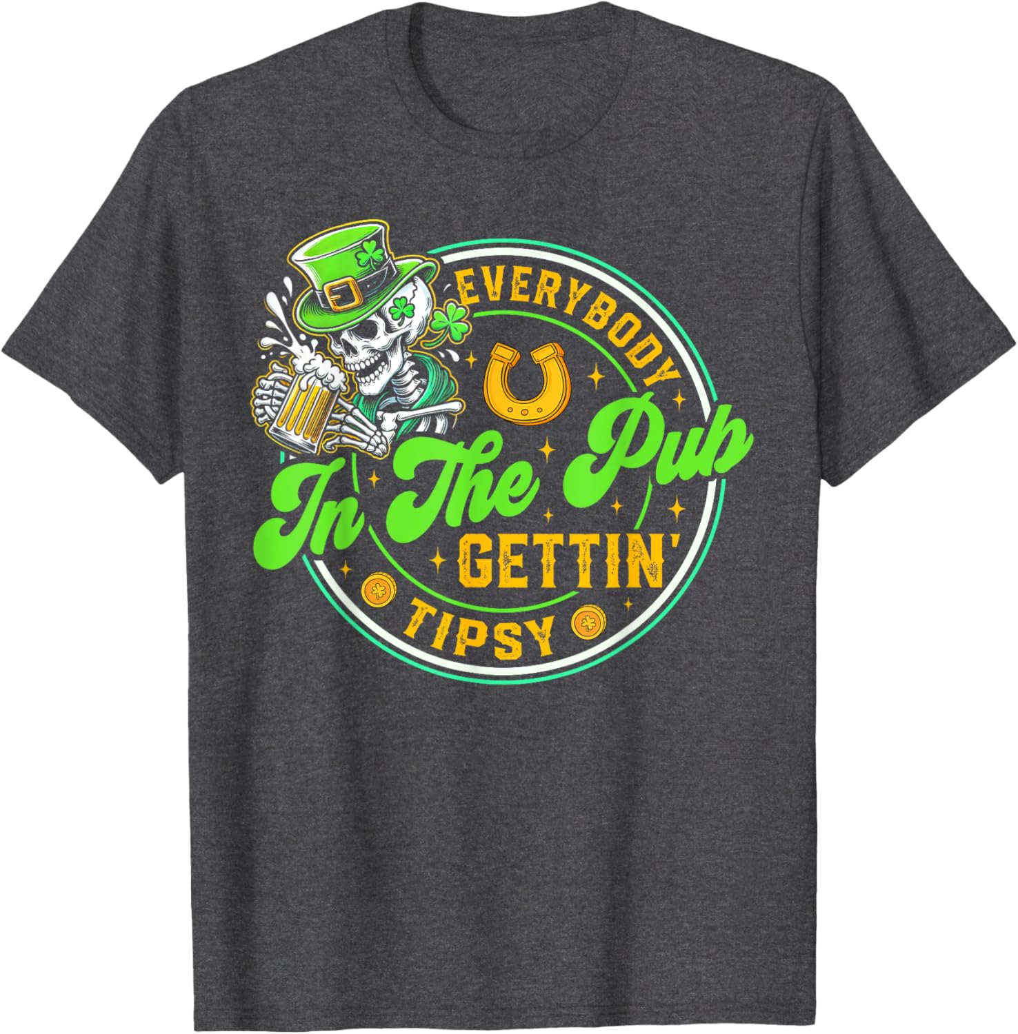 Tipsy in the Pub St Patricks Day T-Shirt for Men and Women - 12