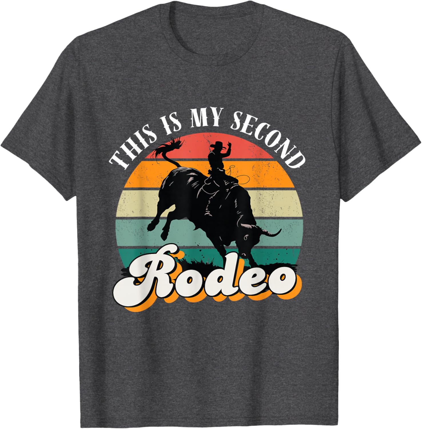 Vintage Cowboy Retro T-Shirt - This Is My Second Rodeo Funny Tee - 2