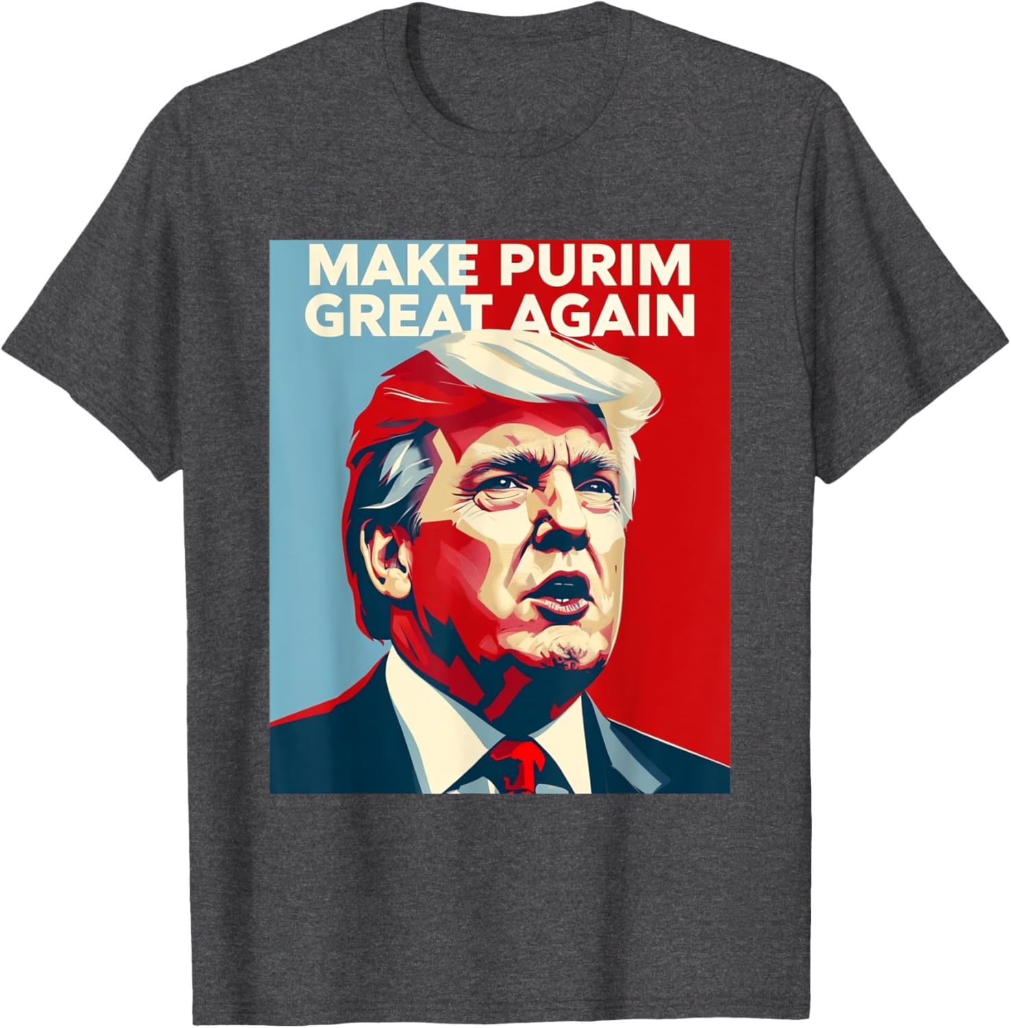 Funny Make Purim Great Again Trump Lovers T-Shirt for Celebrating Purim - 6