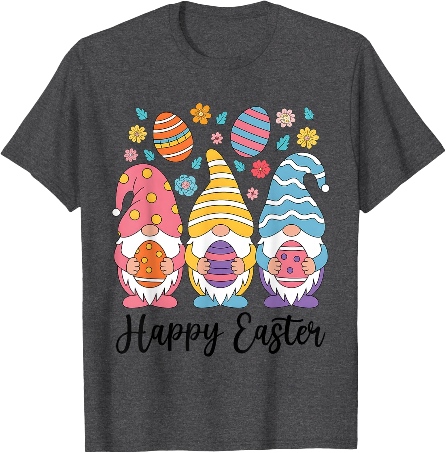 Happy Easter Gnomes T-Shirt for Women Girls Kids Perfect for Egg Hunts - 13