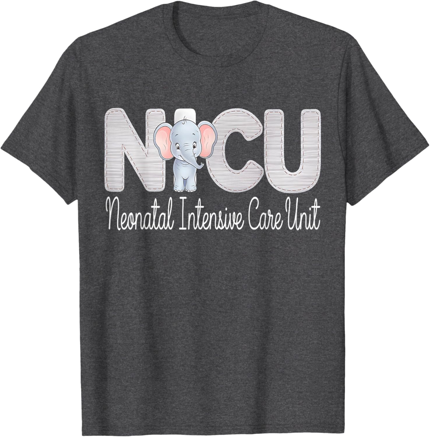 Cute Neonatal ICU Nurse Elephant T-Shirt for NICU RNs and Staff - 20
