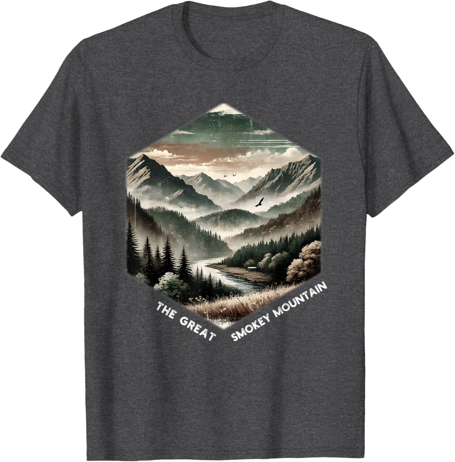 Smoky Mountains Vintage Graphic T-Shirt for Nature Lovers and Adventurers - 5