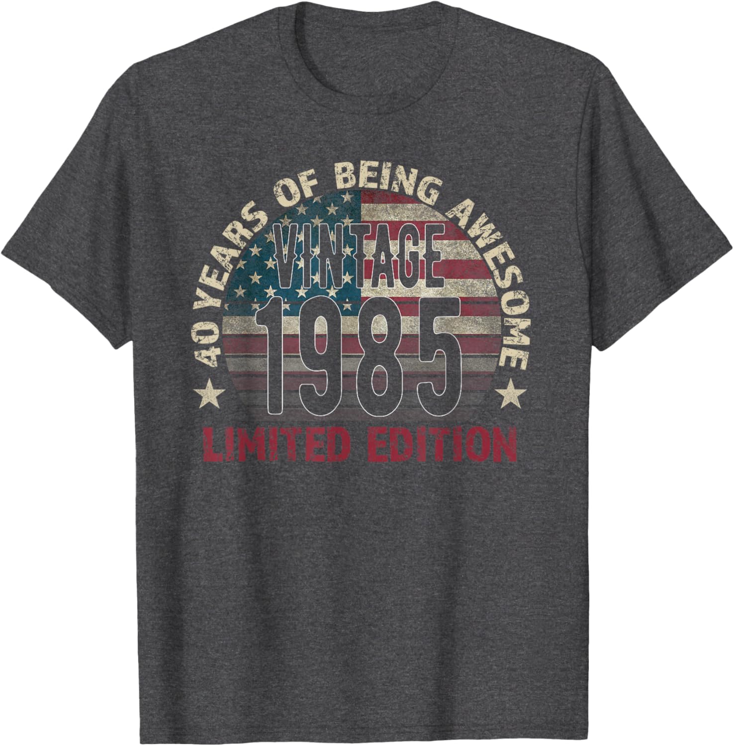 Vintage 1985 40th Birthday Gift T-Shirt for Men Turning 40 Years Old - 1